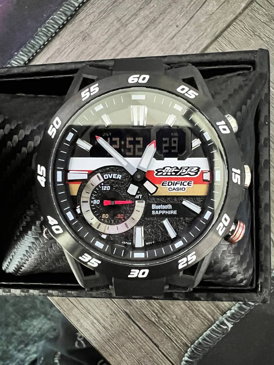 Casio Casio EDIFICE MUGEN ECB-40MU-1A 48mm Black Carbon Size ONE SIZE - 1 Thumbnail
