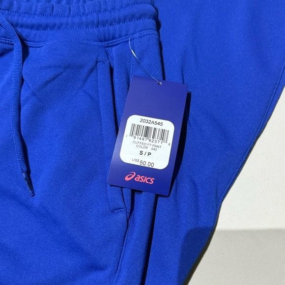 Asics NWT ASICS MEN’S FRENCH TERRY TRAINING JOGGERS ROYAL BLUE S Size US 28 / EU 44 - 4 Thumbnail