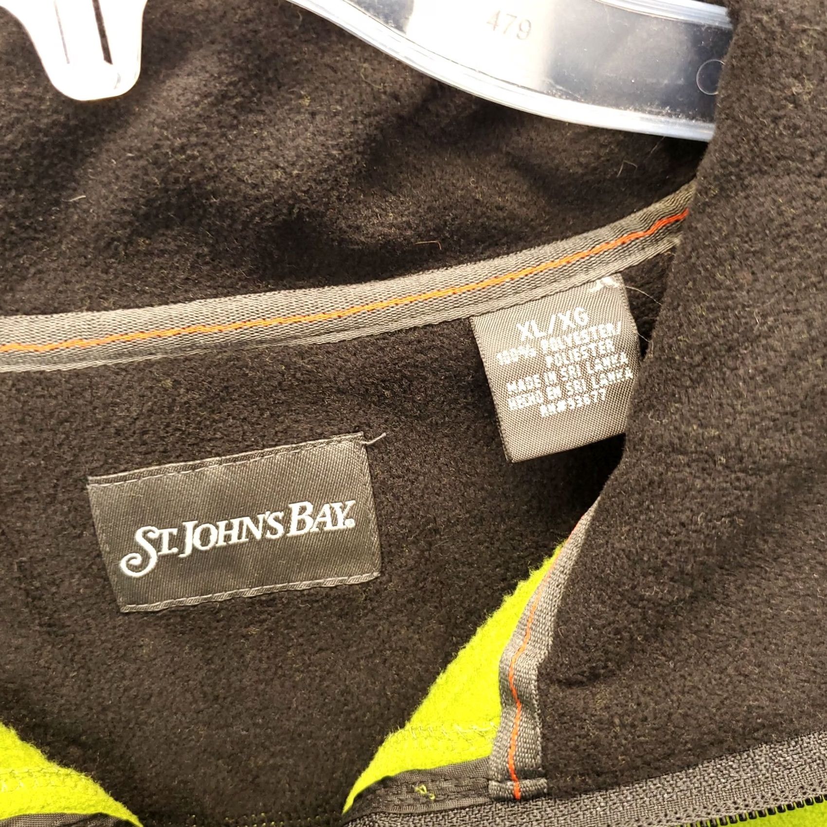 Vintage St. John's Bay Sweatshirt Mens XL Green Solid Fleece Pockets 1/4 Zip Long Sleeve Mock Neck 100% Polyester Mens Size XL Green Size US XL / EU 56 / 4 - 2 Thumbnail