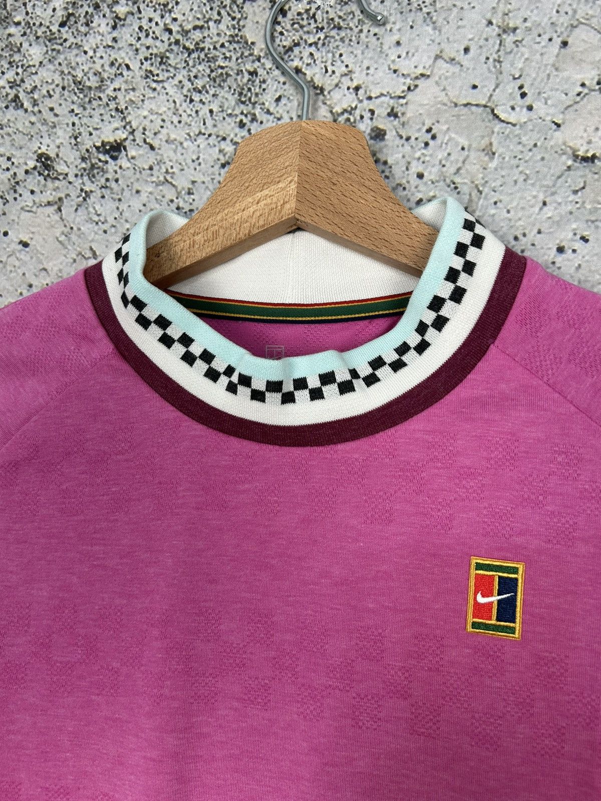 Nike Nike Tennis Court Pink Tee Sportswear Streetwear Swoosh Size M / US 6-8 / IT 42-44 - 3 Thumbnail