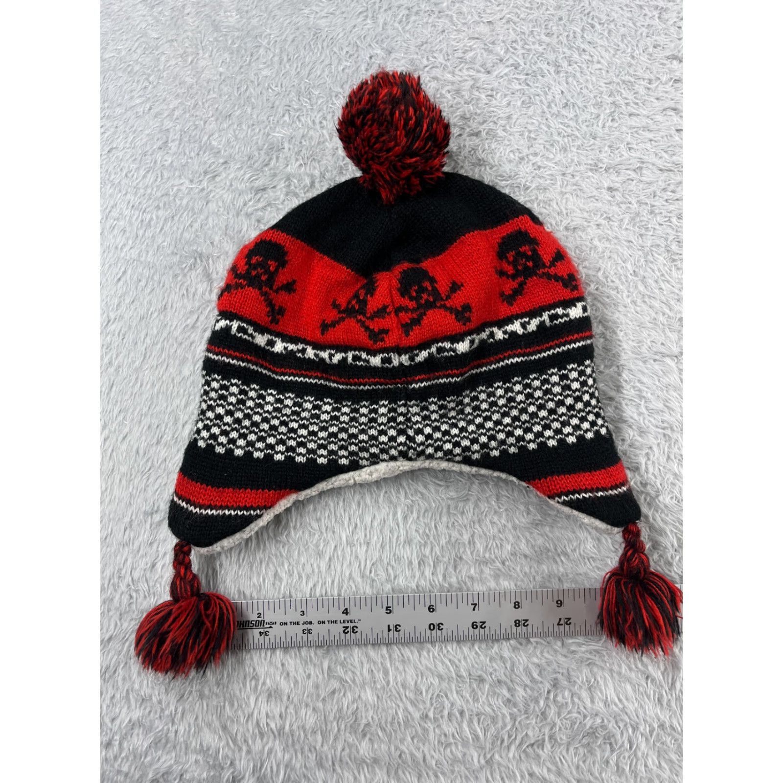 Old Navy Old Navy Camouflage Beanie Hat Unisex Adult One Size Red Lightweight Lined Outdoor Ski Skull Mens/Womens Size ONE SIZE - 4 Thumbnail