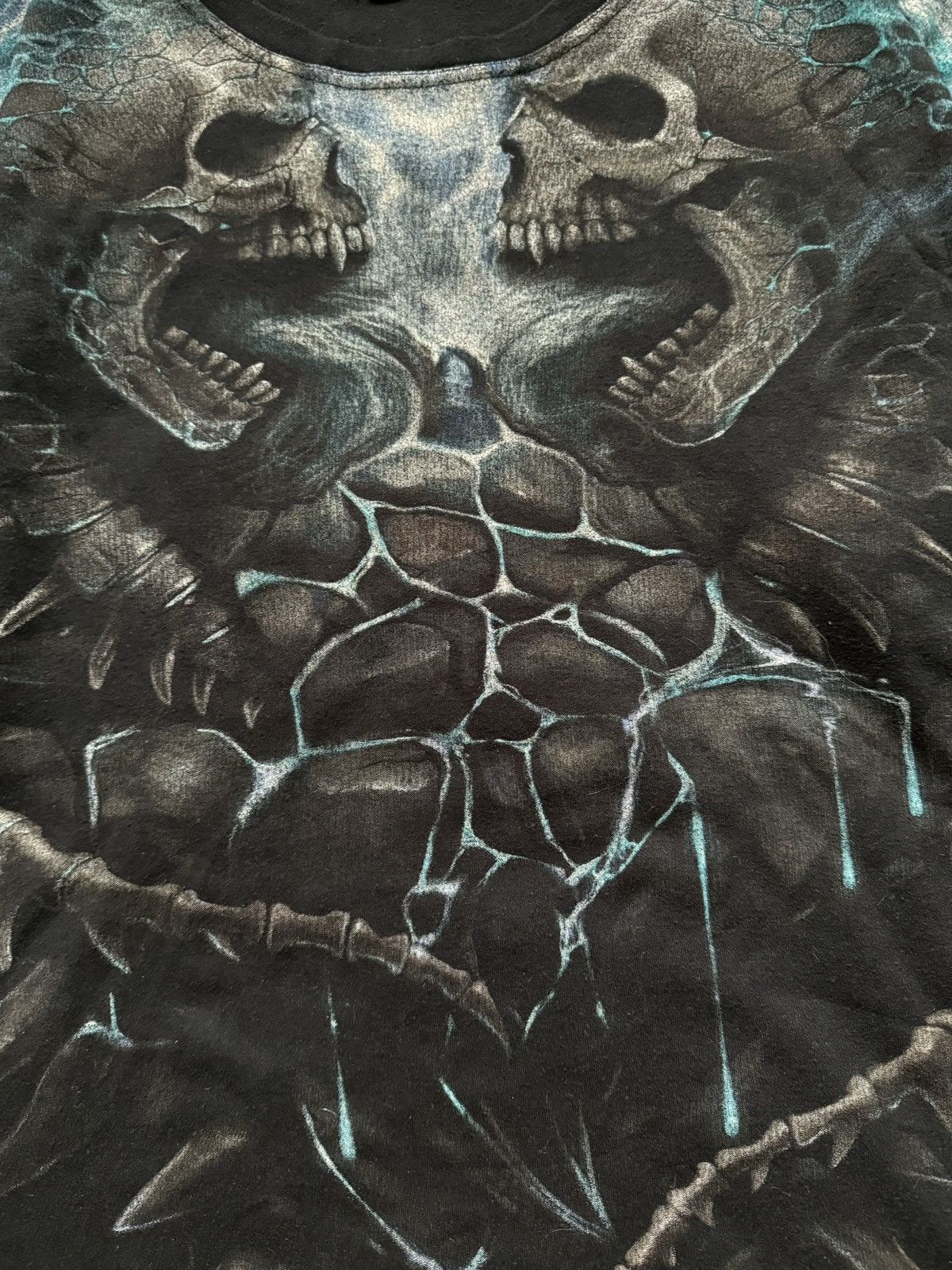 Vintage Spiral Y2K vintage skeleton skull logo t-shirt Size US XXL / EU 58 / 5 - 3 Thumbnail