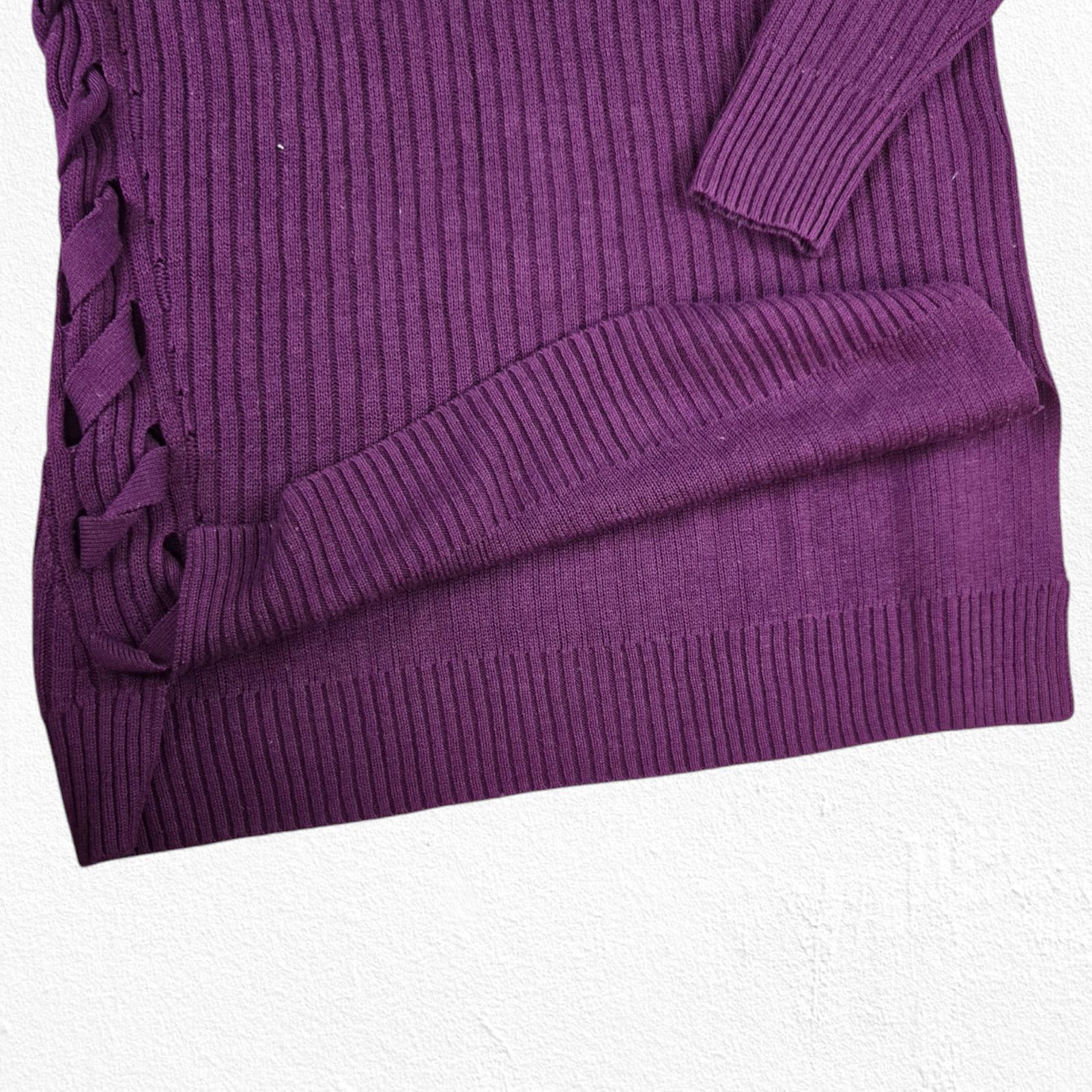 Other Uterque Maroon Turtleneck Wool Blend Sweater Size Small Size S / US 4 / IT 40 - 5 Thumbnail