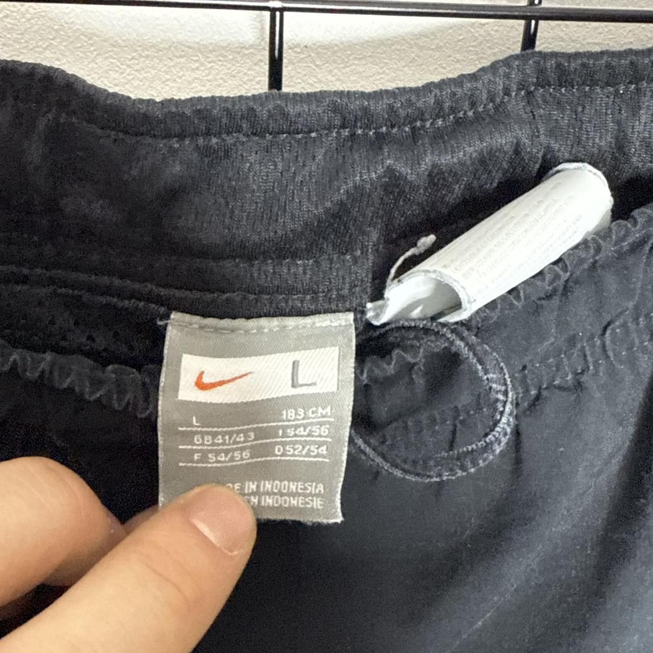 Nike Nike black track pants with white logo Size L Size US 34 / EU 50 - 7 Thumbnail