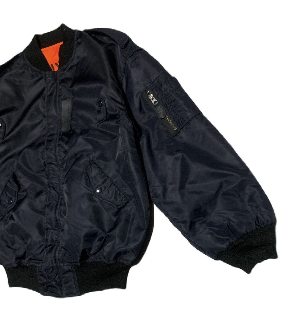 SLY Vintage Sly Military Ma-1 Flight Bomber Jacket Size US S / EU 44-46 / 1 - 3 Thumbnail