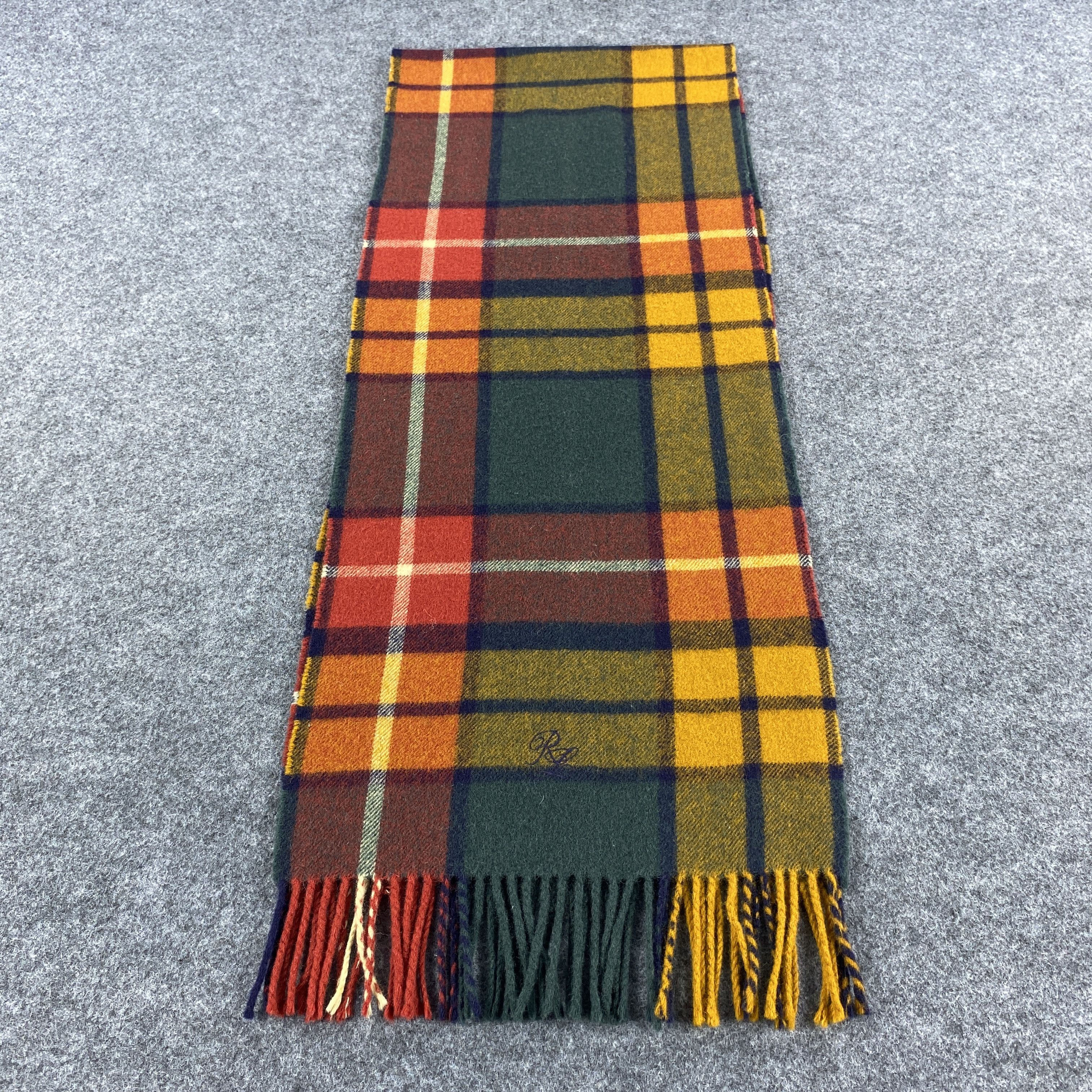 Polo Ralph Lauren × Vintage GF10645 Polo Ralph Lauren Scarf Neck Wear Muffler Nova Check Size ONE SIZE - 6 Thumbnail