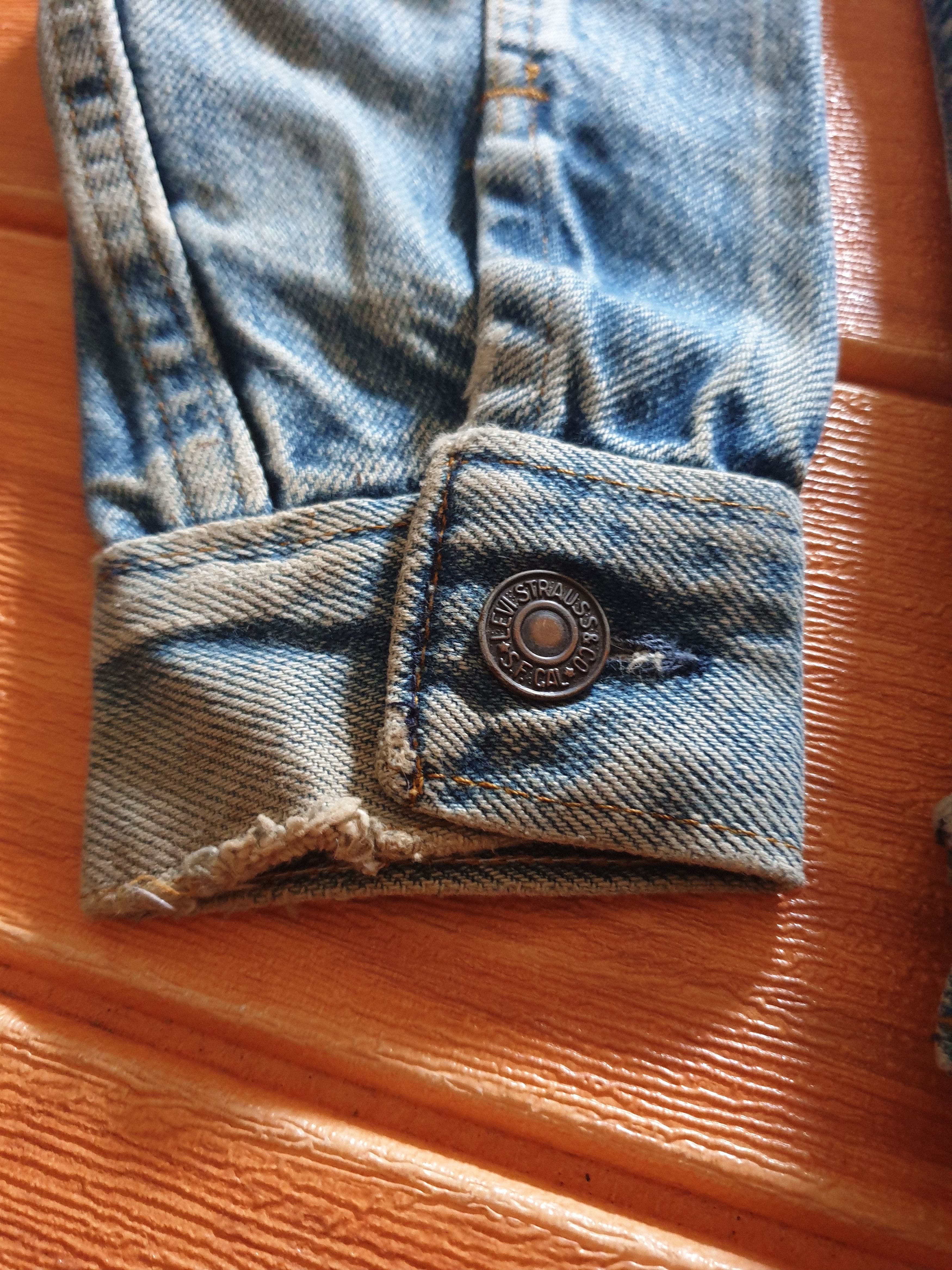 Levi's 💥Vintage levis made in USA denim Jacket Size US XXS / EU 40 - 6 Thumbnail