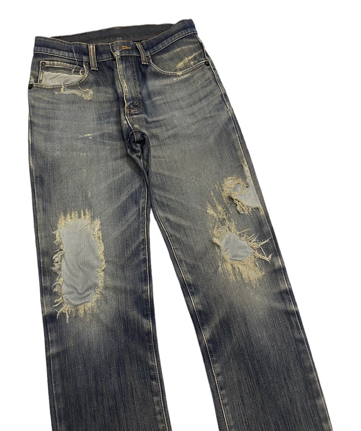 14th Addiction 🔥EDWIN WILD FIRE THRASHED DISTRESSED DENIM JEANS Size US 29 - 6 Thumbnail