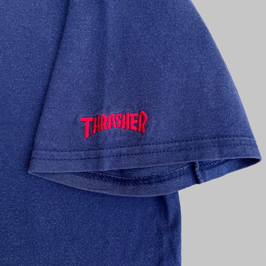 Thrasher × Vintage Thrasher Magazine 1990 90s Vintage Mark Gonzales T-Shirt Size US L / EU 52-54 / 3 - 3 Thumbnail