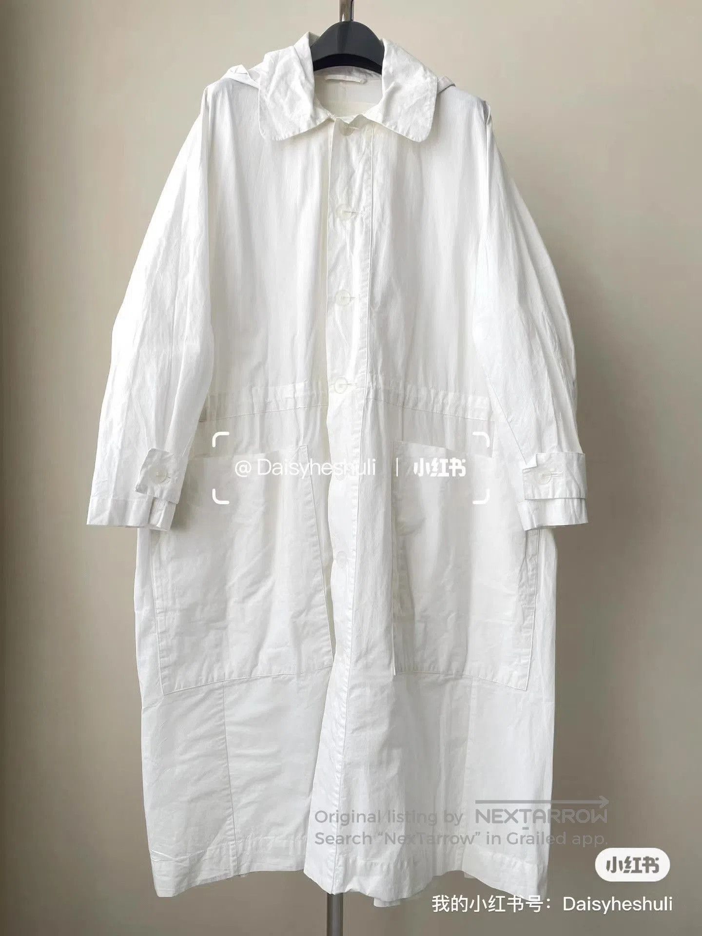 Toogood White Long-Sleeve Button-Front Light Jacket XS. Size US XS / EU 42 / 0 - 1 Thumbnail