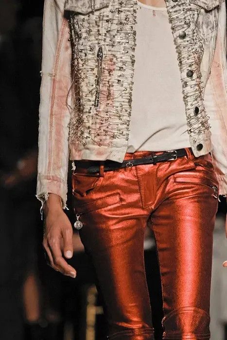 Balmain SS11 red biker jeans Size 28" / US 6 / IT 42 - 7 Thumbnail