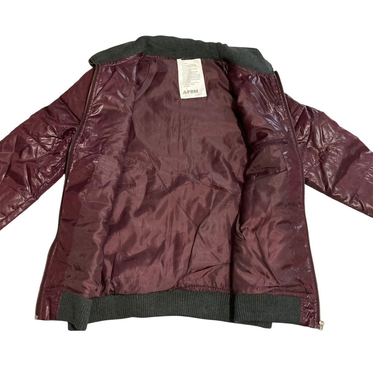 Hysteric Glamour APRM - Burgundy Bomber Quilted Jacket Vkei Japanese Size US M / EU 48-50 / 2 - 7 Thumbnail