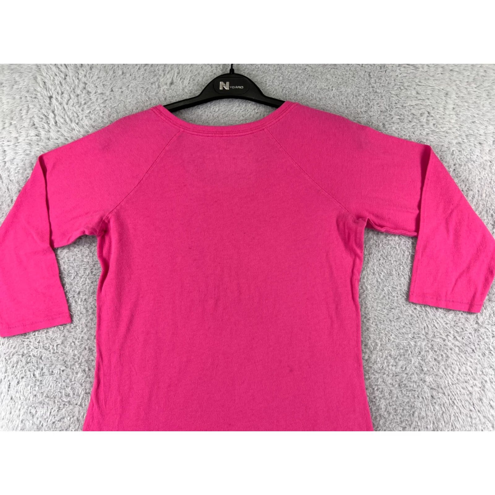 Victoria's Secret Victoria's Secret Shirt Womens Small Pink Round Neck 3/4 Sleeve Cotton Blend Logo Size S / US 4 / IT 40 - 7 Thumbnail