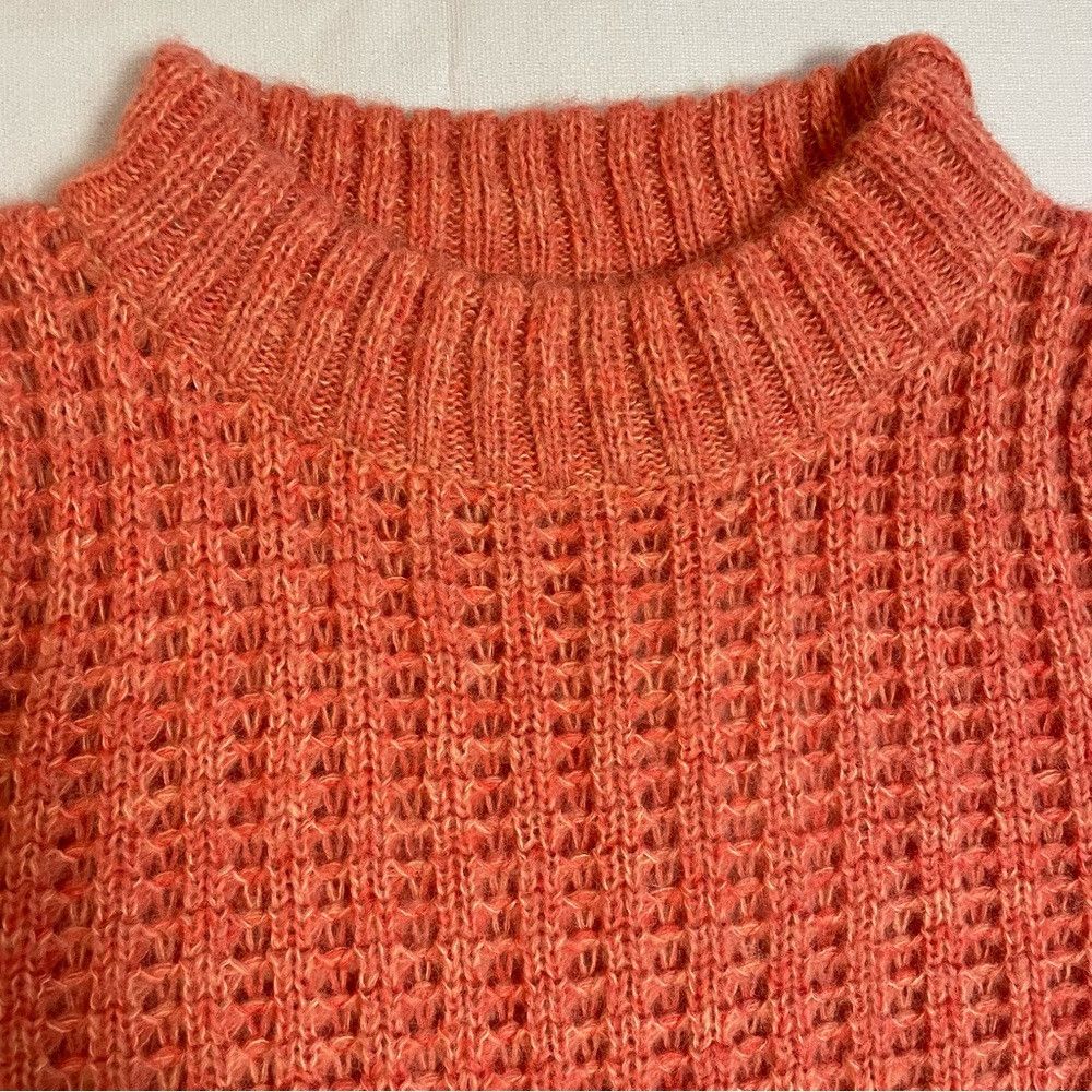 Anthropologie NWT New Anthropologie Field of Flowers Wool Blend Orange Sw Size S / US 4 / IT 40 - 9 Thumbnail