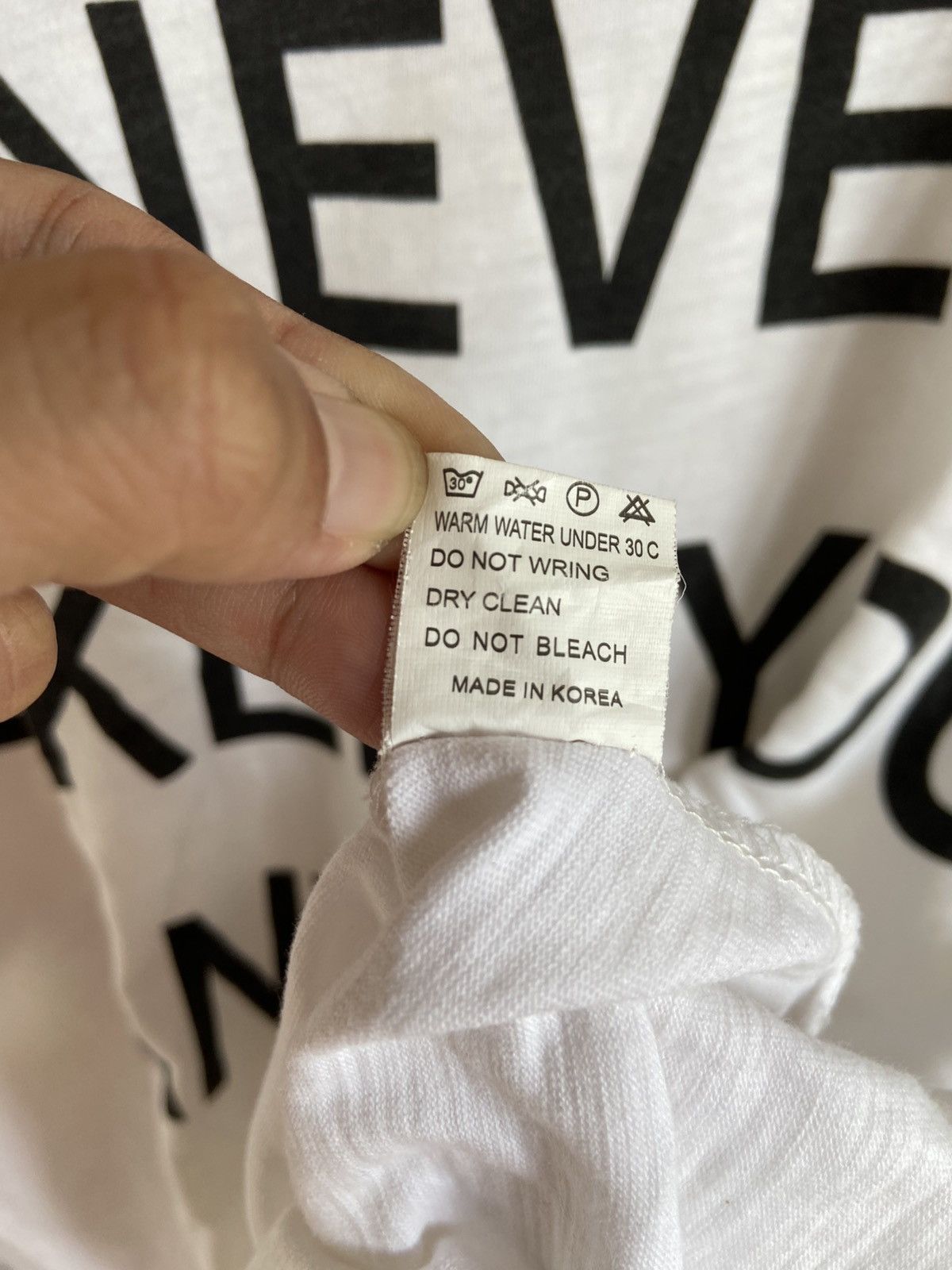 Hysteric Glamour M&T "I Never Liked You Anyway." Poem Thrashed Longsleeve Size L / US 10 / IT 46 - 10 Thumbnail