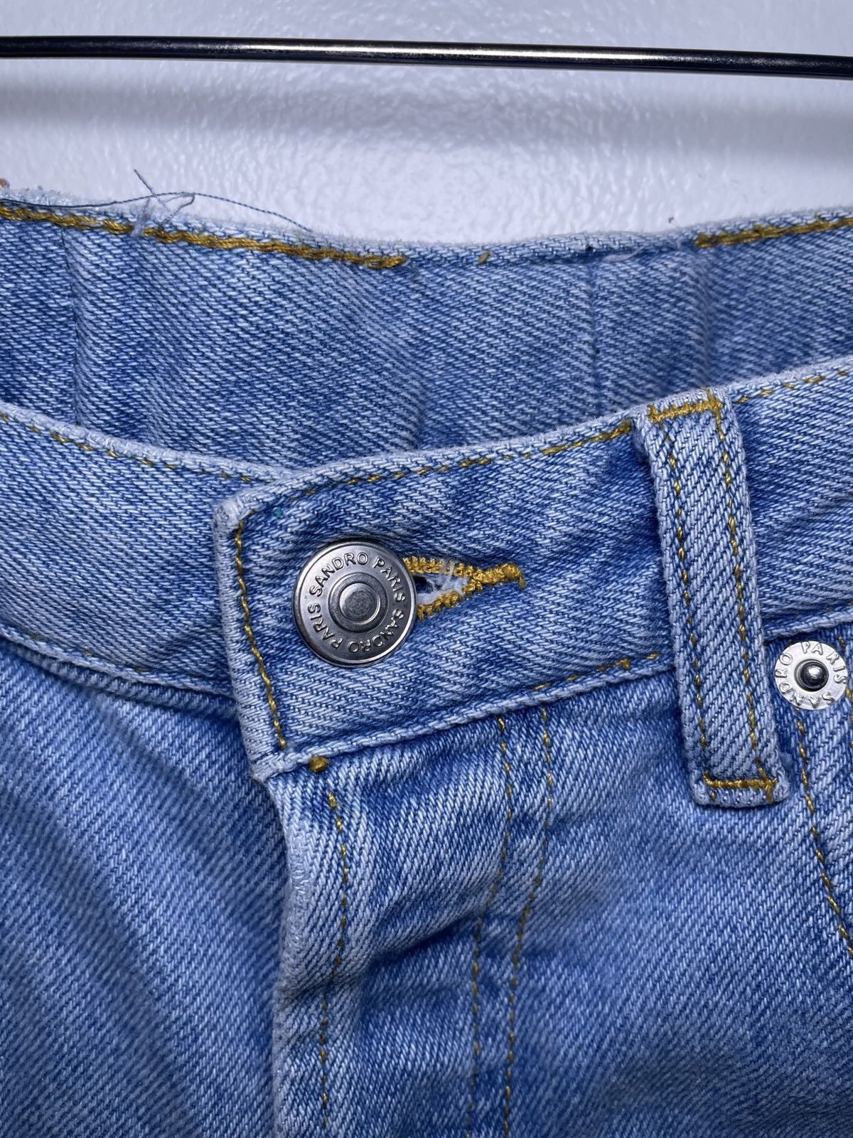 Sandro Sandro Light Blue Washed Jeans Size US 28 / EU 44 - 2 Thumbnail