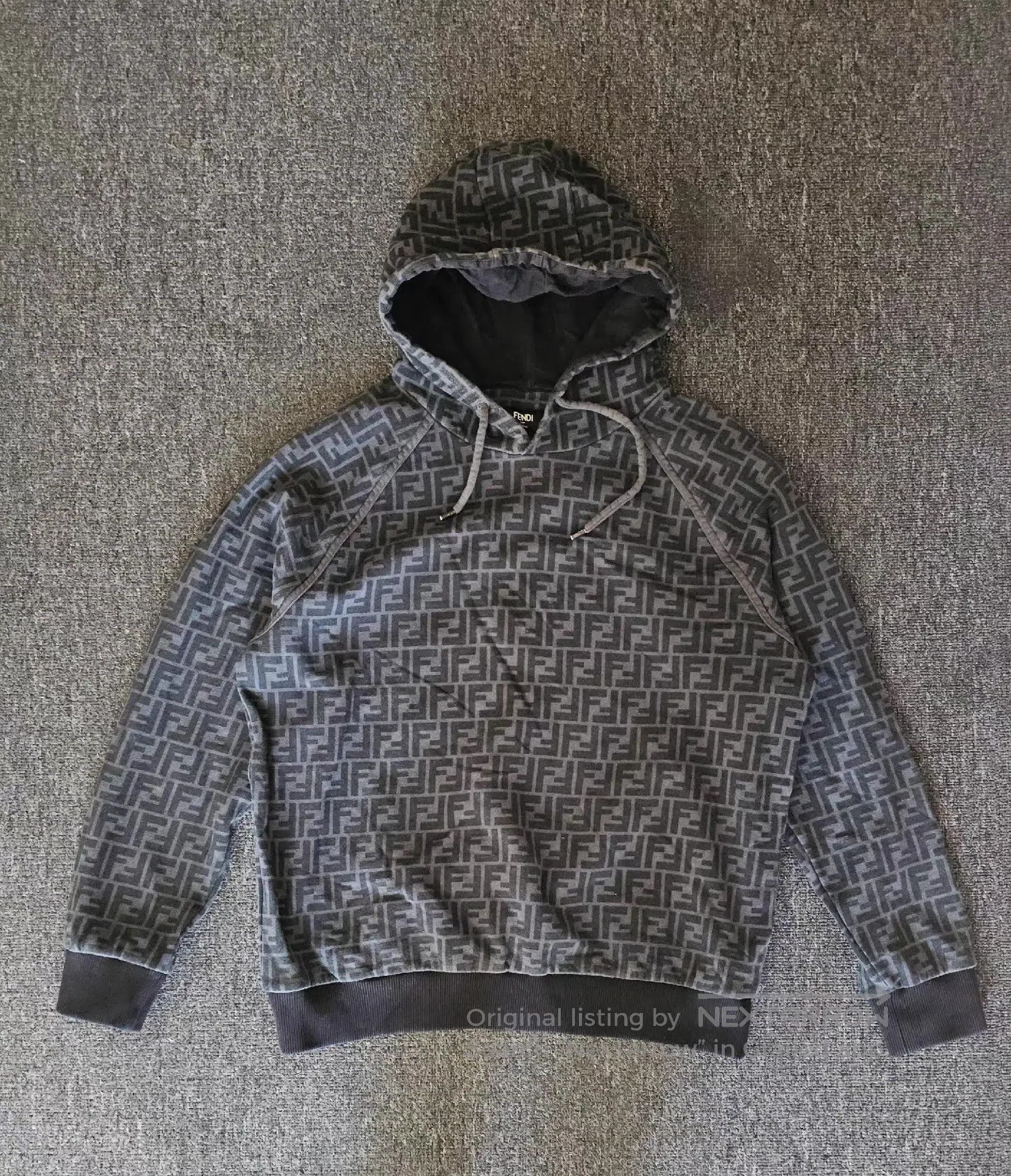Fendi Multi Patterned Hoodie with Drawstring (Size L). Size US L / EU 52-54 / 3 - 1 Thumbnail