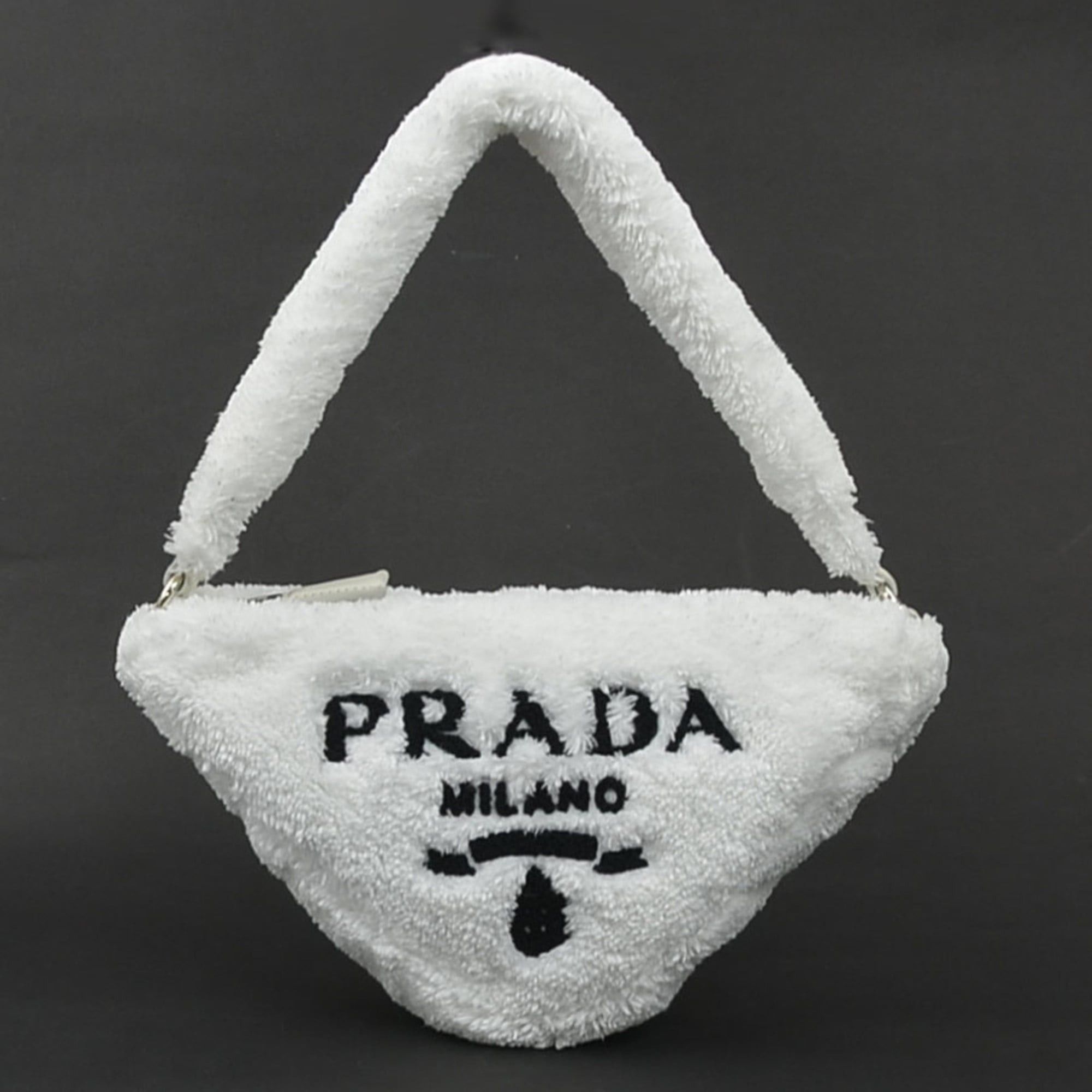 Prada Prada Pile Handbag White Women's 1NE043 r11001i Size ONE SIZE - 1 Thumbnail