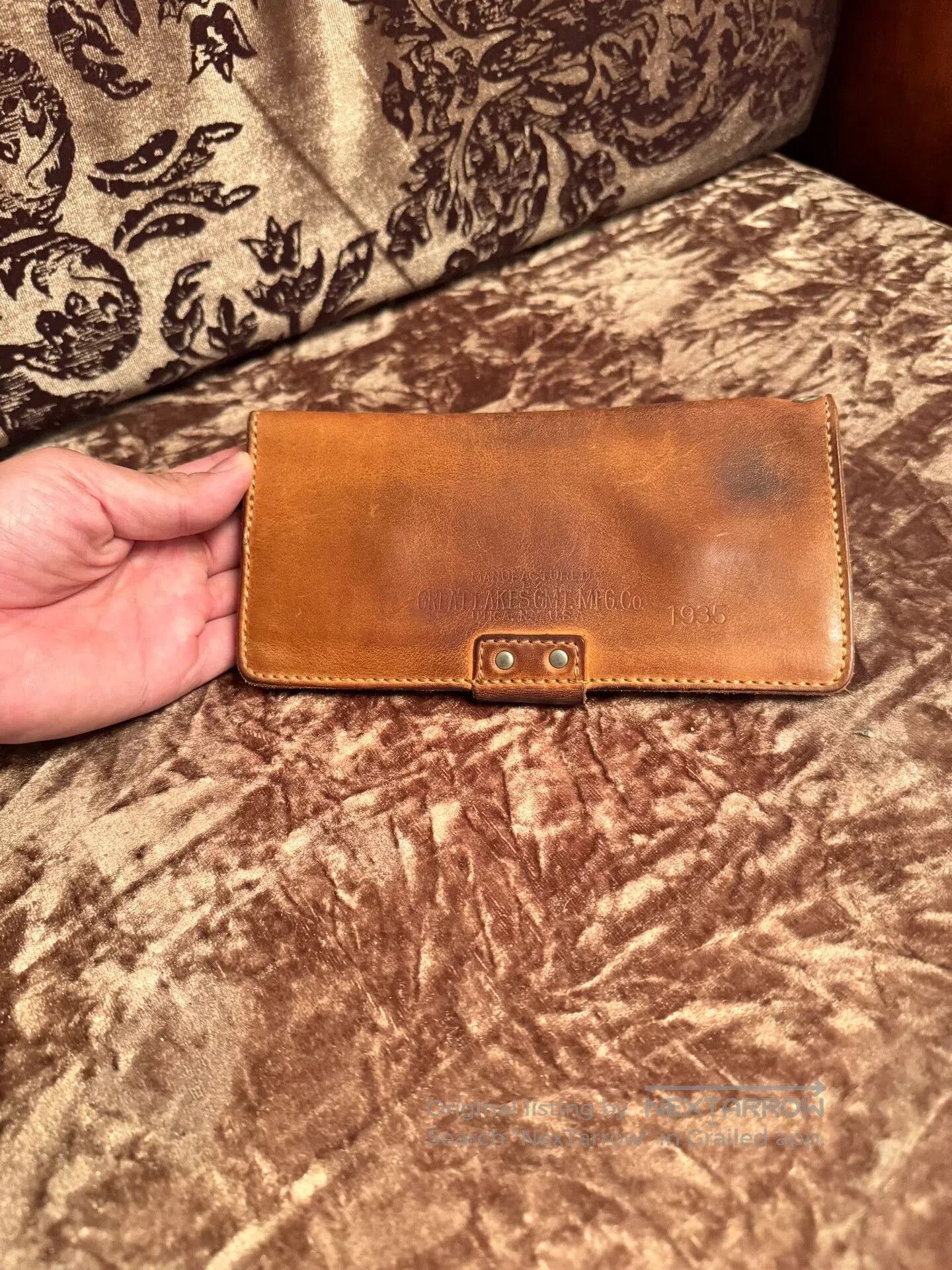 Freewheelers Freewheelers Long Wallet in Natural Leather. Size ONE SIZE - 3 Thumbnail