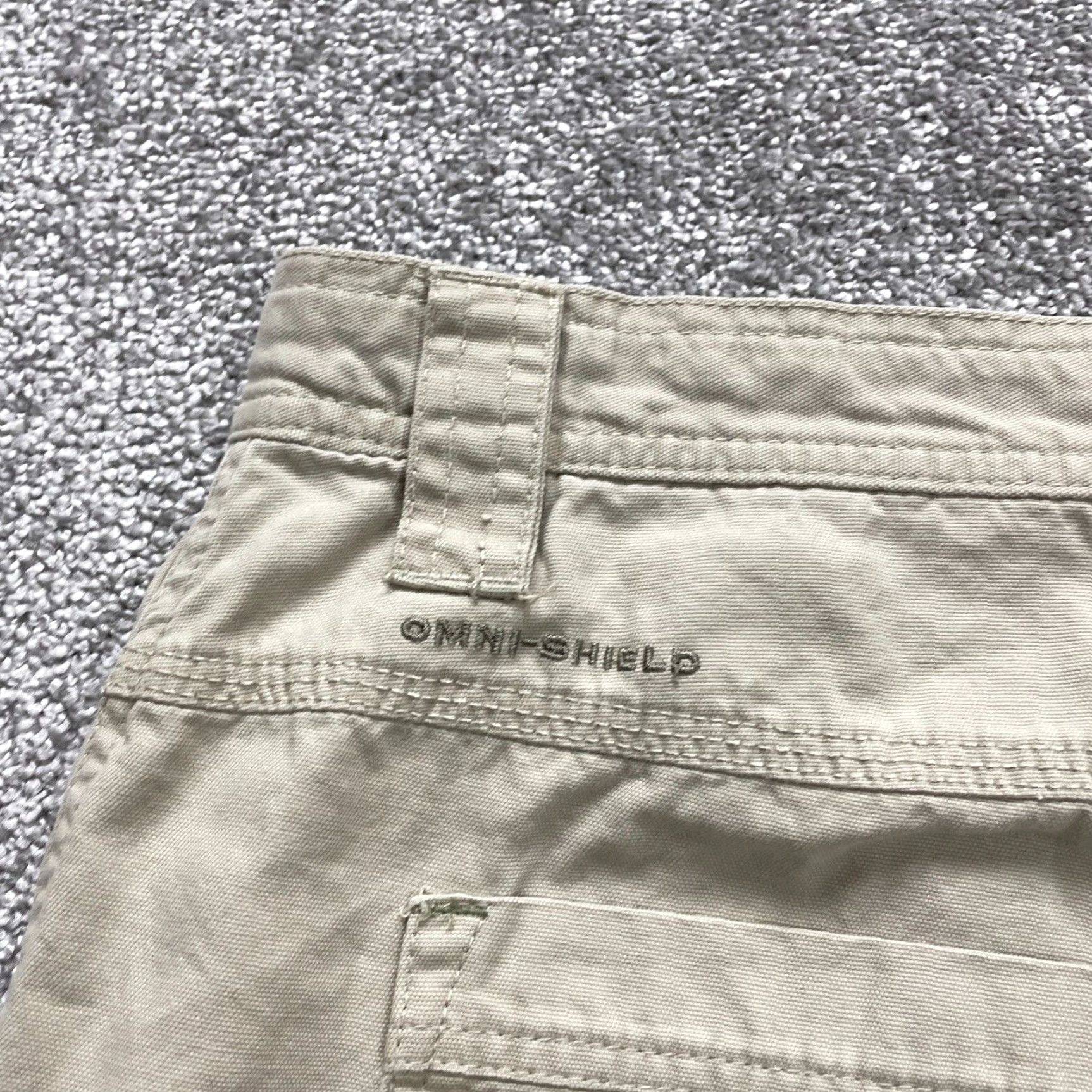 Vintage Columbia Omni Shield Cargo Chino Shorts Mens 38 Light Brown Flat Front Cotton Casual Size US 38 / EU 54 - 4 Thumbnail