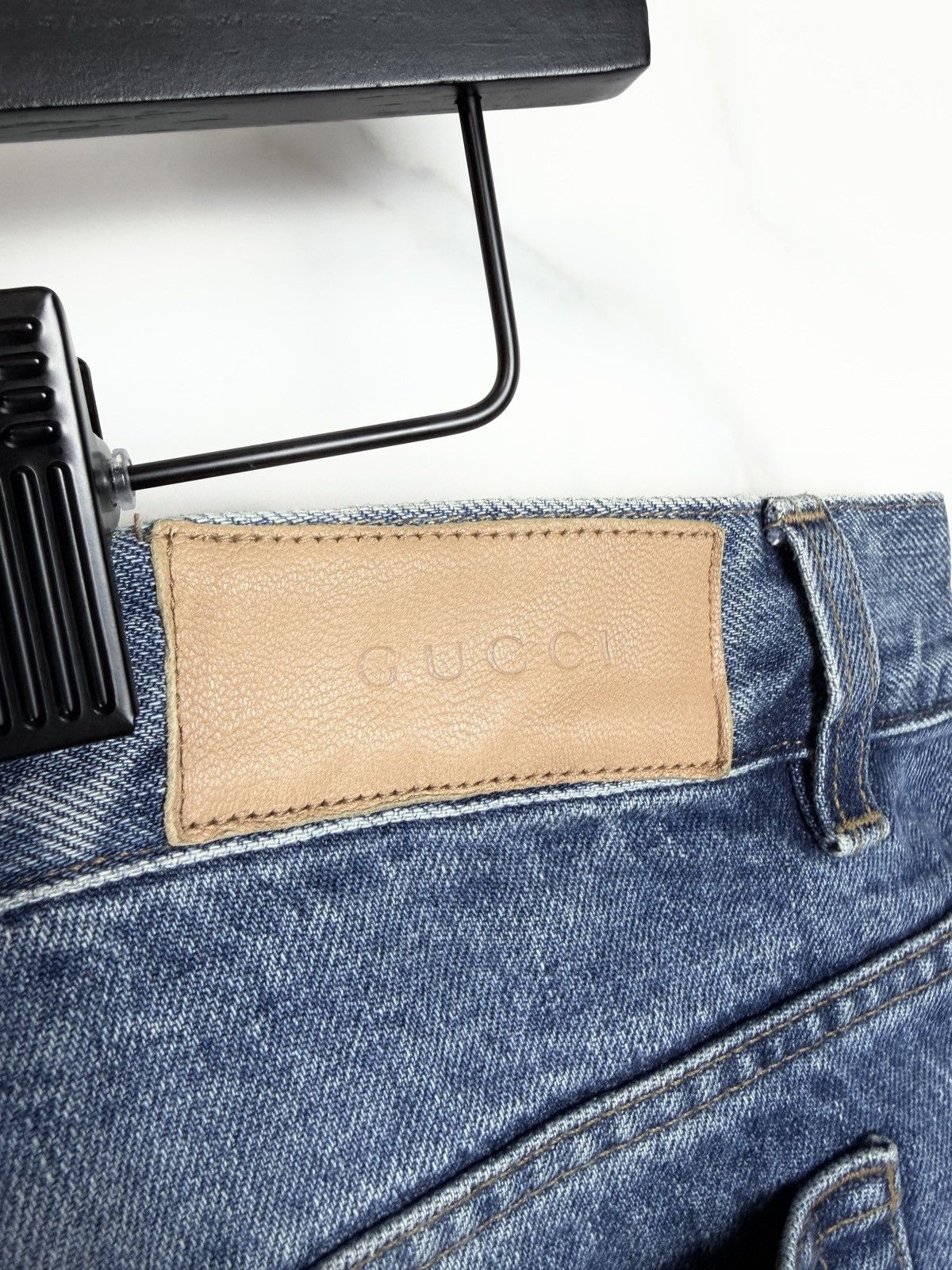 Gucci FW01 Gucci By Tom Ford Vintage Embroidered G Denim Jeans Size US 40 / EU 56 - 6 Thumbnail