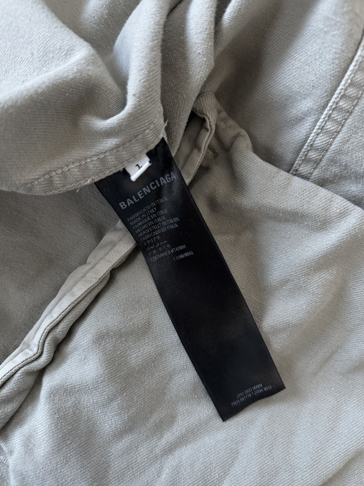Balenciaga Balenciaga Oversized Denim Jacket Size US S / EU 44-46 / 1 - 4 Thumbnail