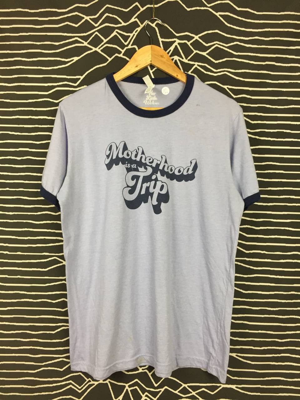 Vintage Her Little Wolves Motherhood Is A Trip Ringer Tee Size US L / EU 52-54 / 3 - 2 Thumbnail