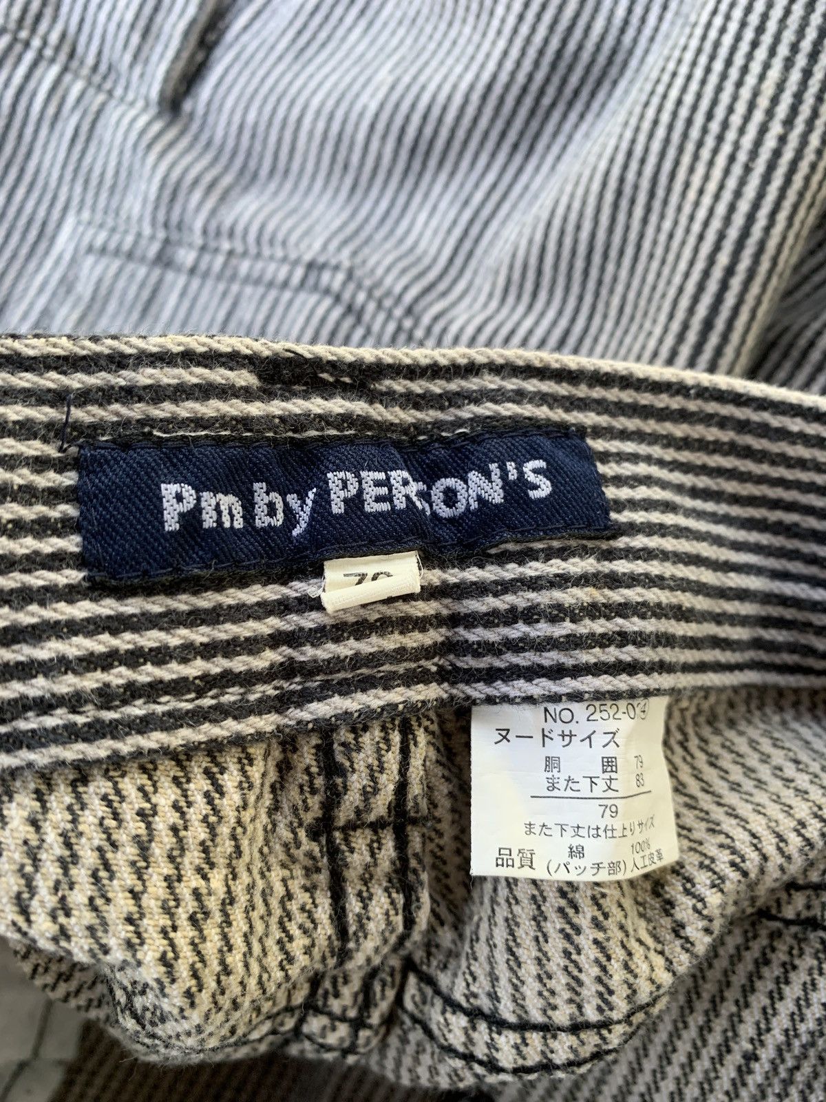 Japanese Brand × PERSON'S Vintage Persons Japan hickory stripe cargo pants Size US 31 - 5 Thumbnail
