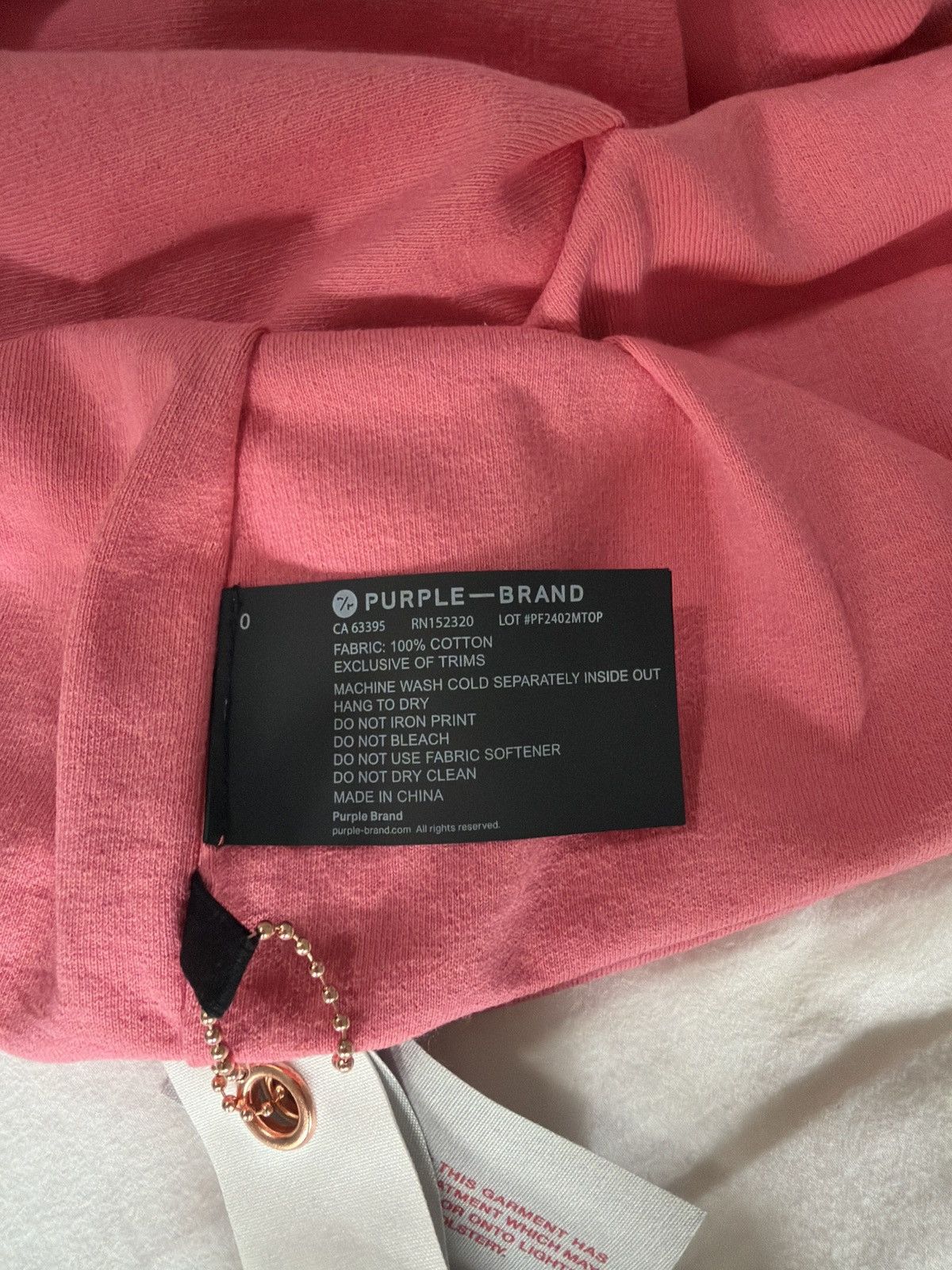 Purple Brand Purple Brand Coral Pink Sleeveless Muscle Tank Size US M / EU 48-50 / 2 - 5 Thumbnail