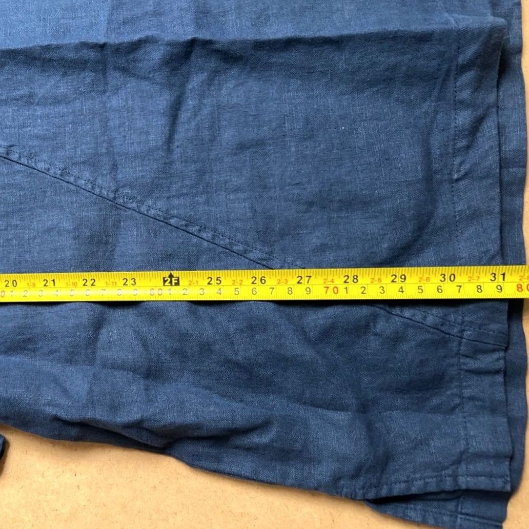 Vintage VINTAGE Cut Loose 100% Linen Boxy Lagenlook Dress Tunic 3/4 Sleeves Blue Women’s Size S Women Shirt Size S / US 4 / IT 40 - 5 Thumbnail