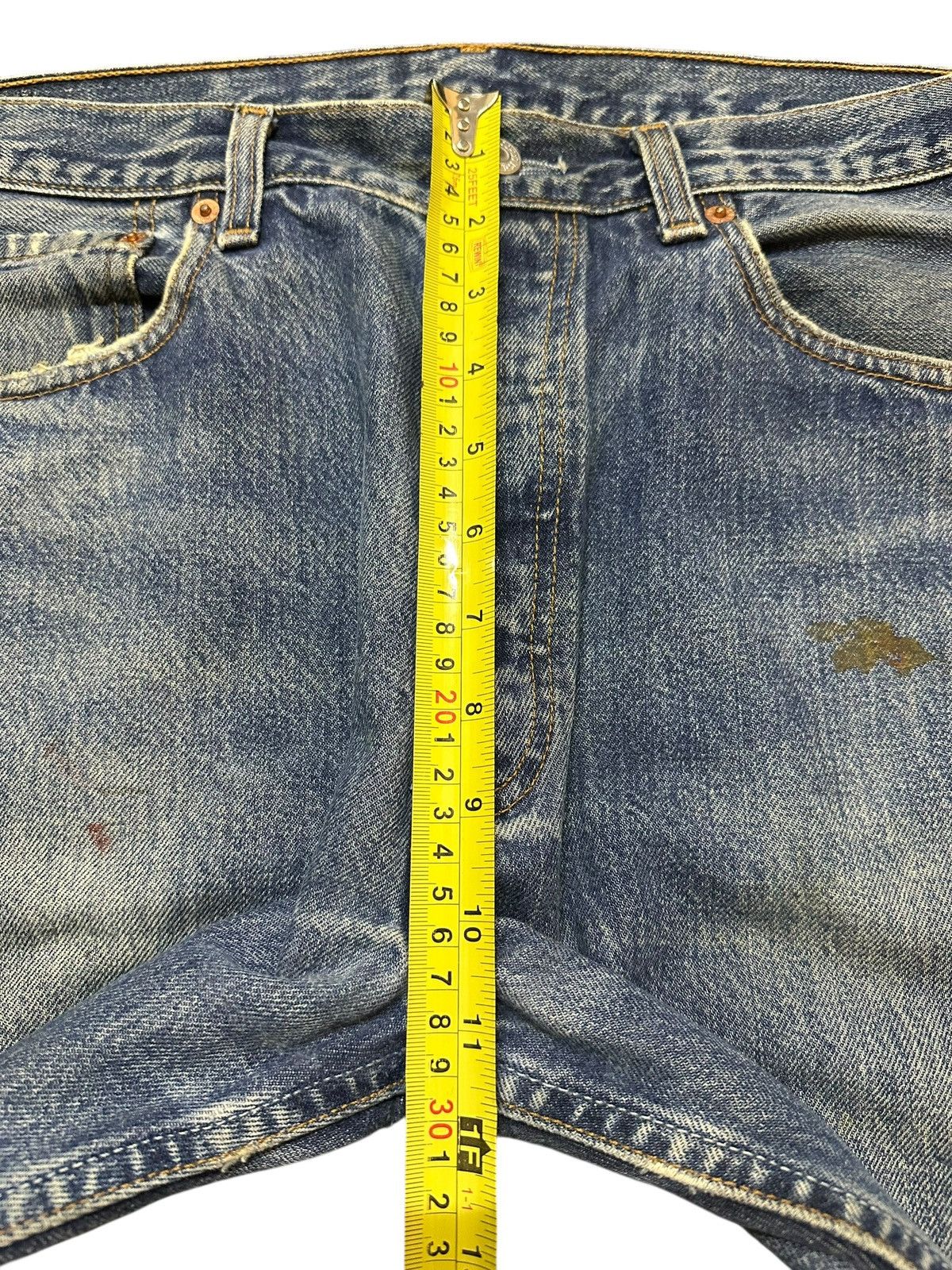 Levi's Vintage 90s Levis 501 Faded Wash Distress Style Loose Jeans Size US 32 / EU 48 - 15 Thumbnail