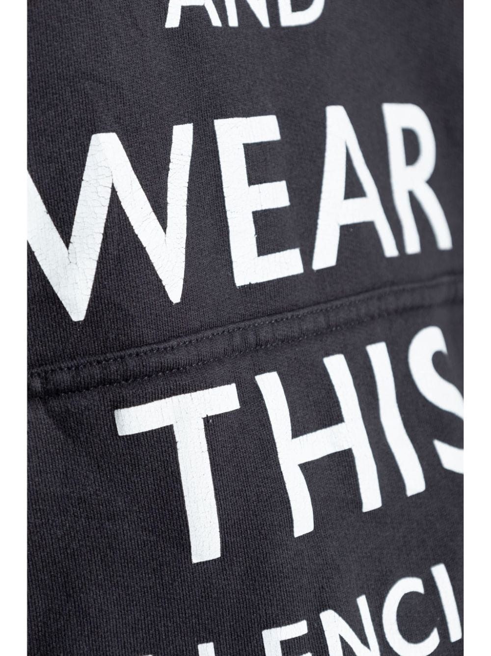 Balenciaga o1w1db11125 Keep Calm Hoodie Large Fit in Black Size S / US 4 / IT 40 - 5 Thumbnail