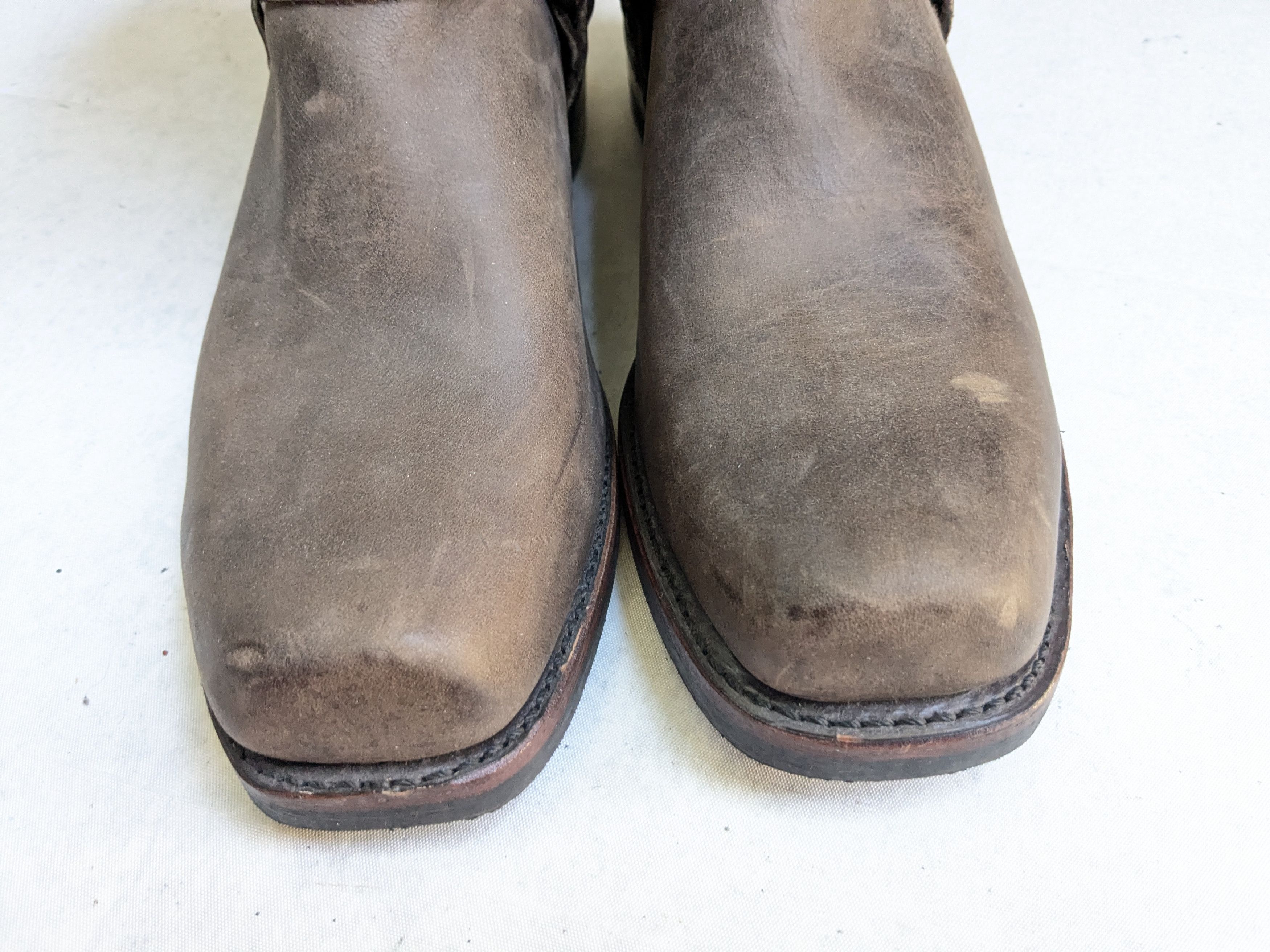 Frye Frye Harness Boots Brown 12 M Leather Buckle Strap Size US 12 / EU 45 - 4 Thumbnail