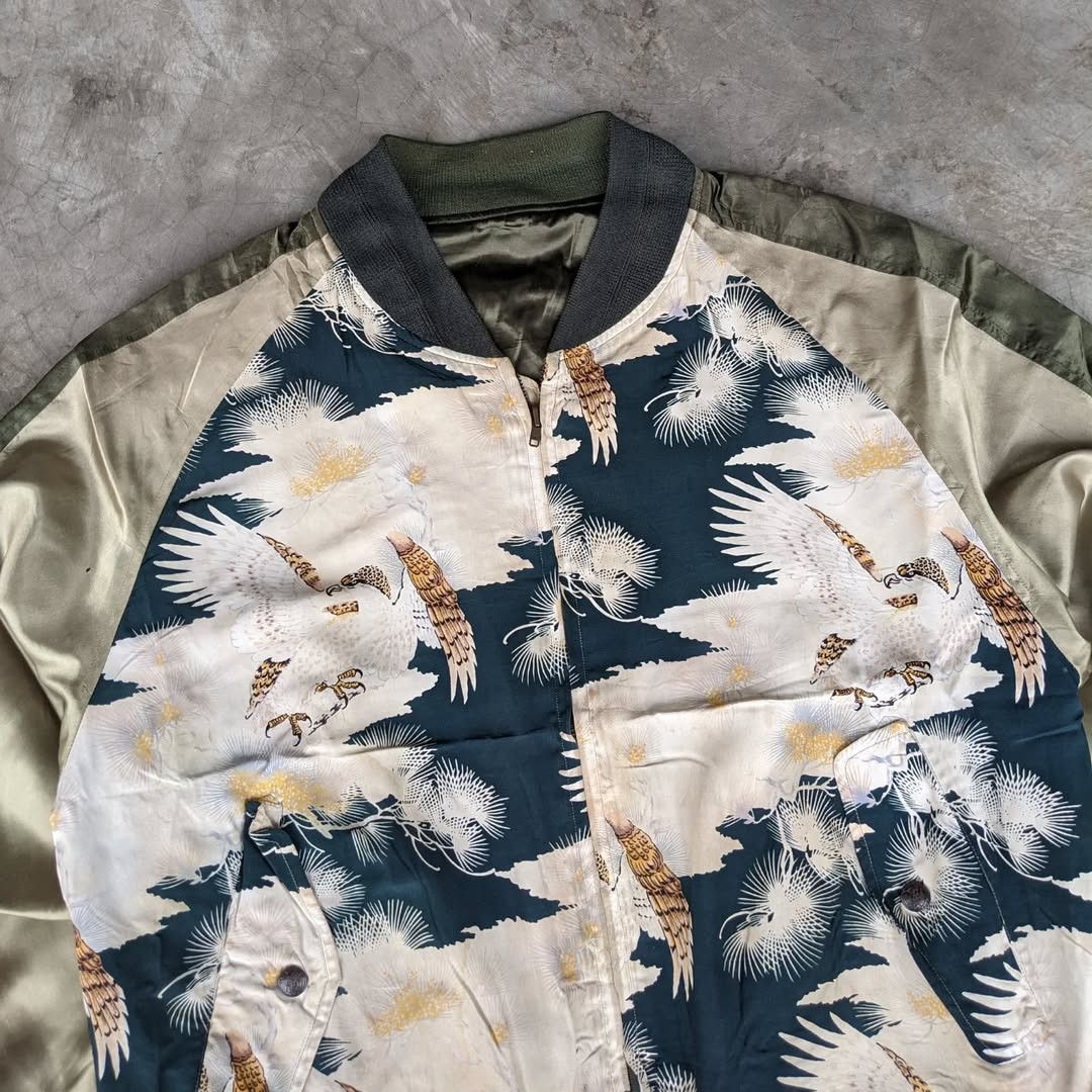 Japanese Brand Birdie Silk Souvenirs Jacket Size US L / EU 52-54 / 3 - 2 Thumbnail
