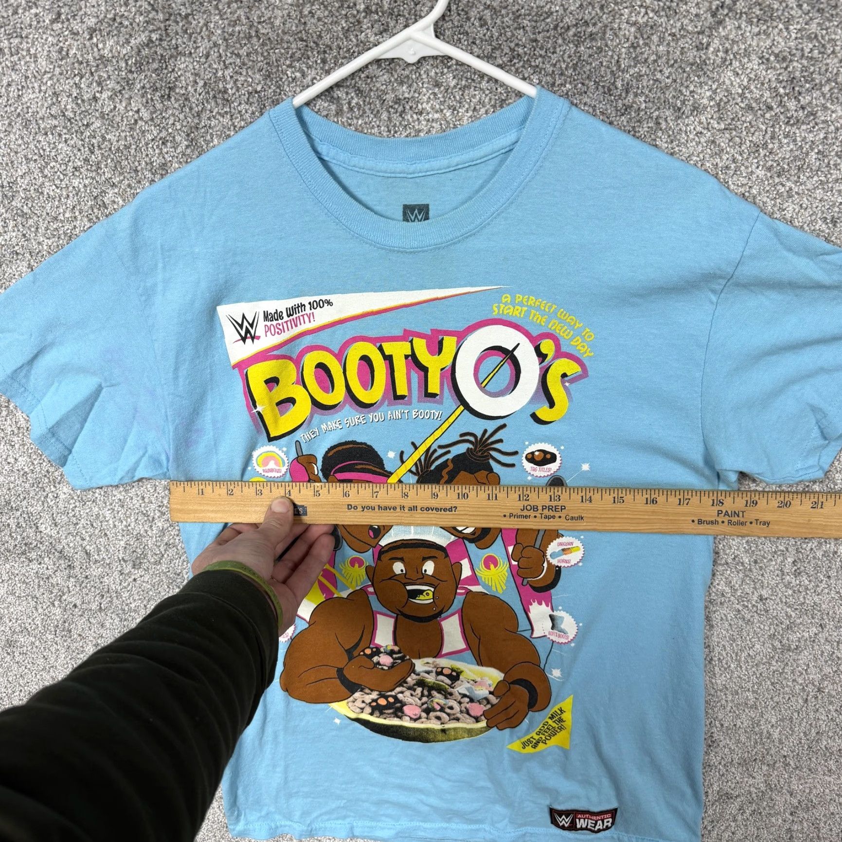 Vintage WWE Booty O's Shirt Mens M Blue The New Day Cereal Graphic Cartoon 90s Wrestling Tee Crew Neck Short Sleeve Logo Printed Authentic Mens M Blue Size US M / EU 48-50 / 2 - 3 Thumbnail
