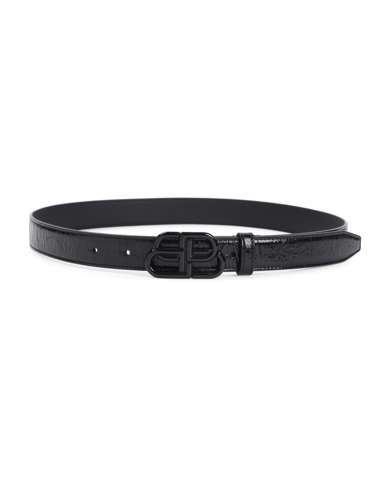 Balenciaga o1mt1gz0525 Size: 60 / BB Thin Belt in Black Size ONE SIZE - 2 Thumbnail
