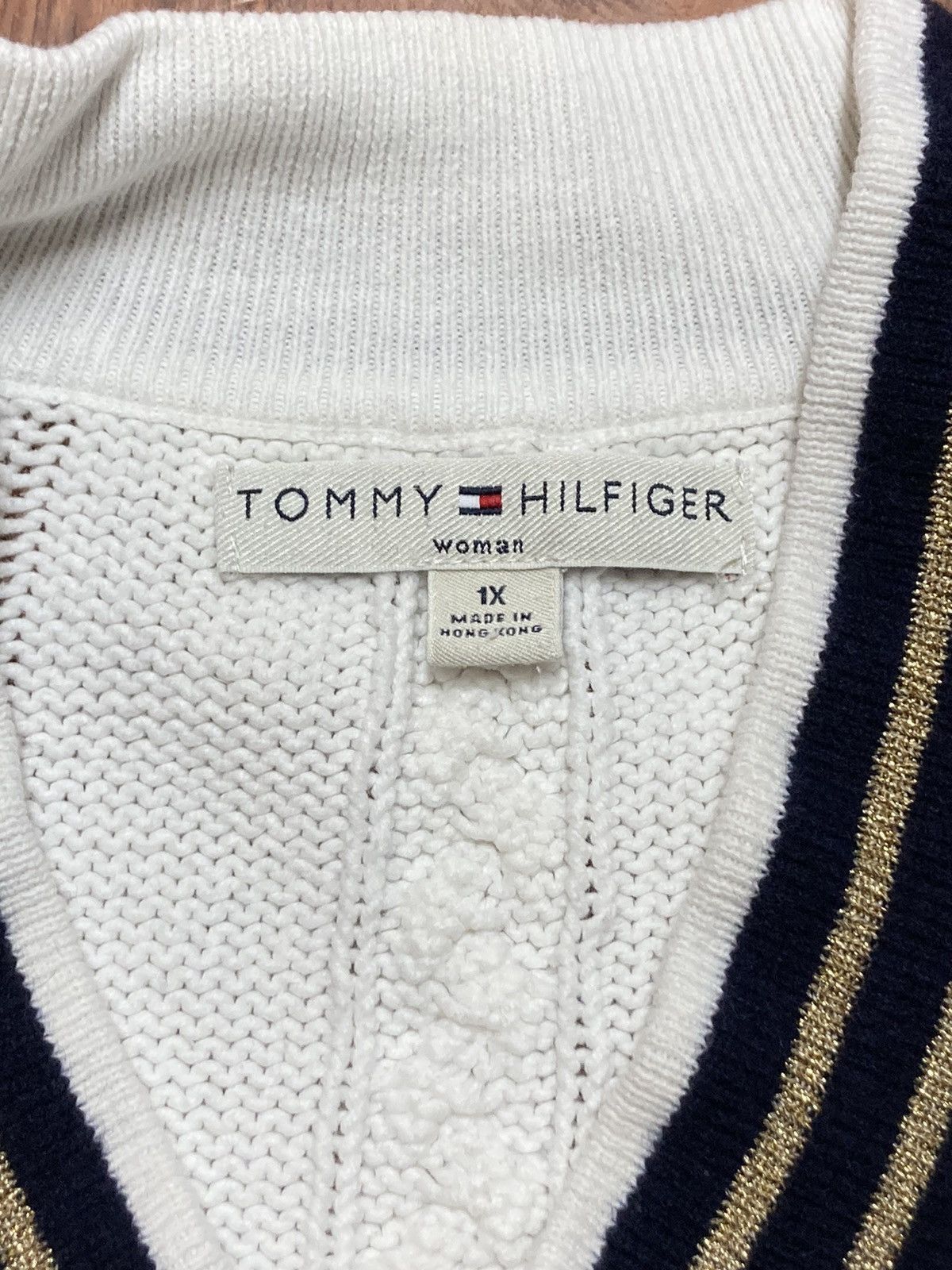 Tommy Hilfiger VTG Tommy Hilfiger 1X Cable Knit Wool Rabbit Hair Sweater Size XL / US 12-14 / IT 48-50 - 5 Thumbnail
