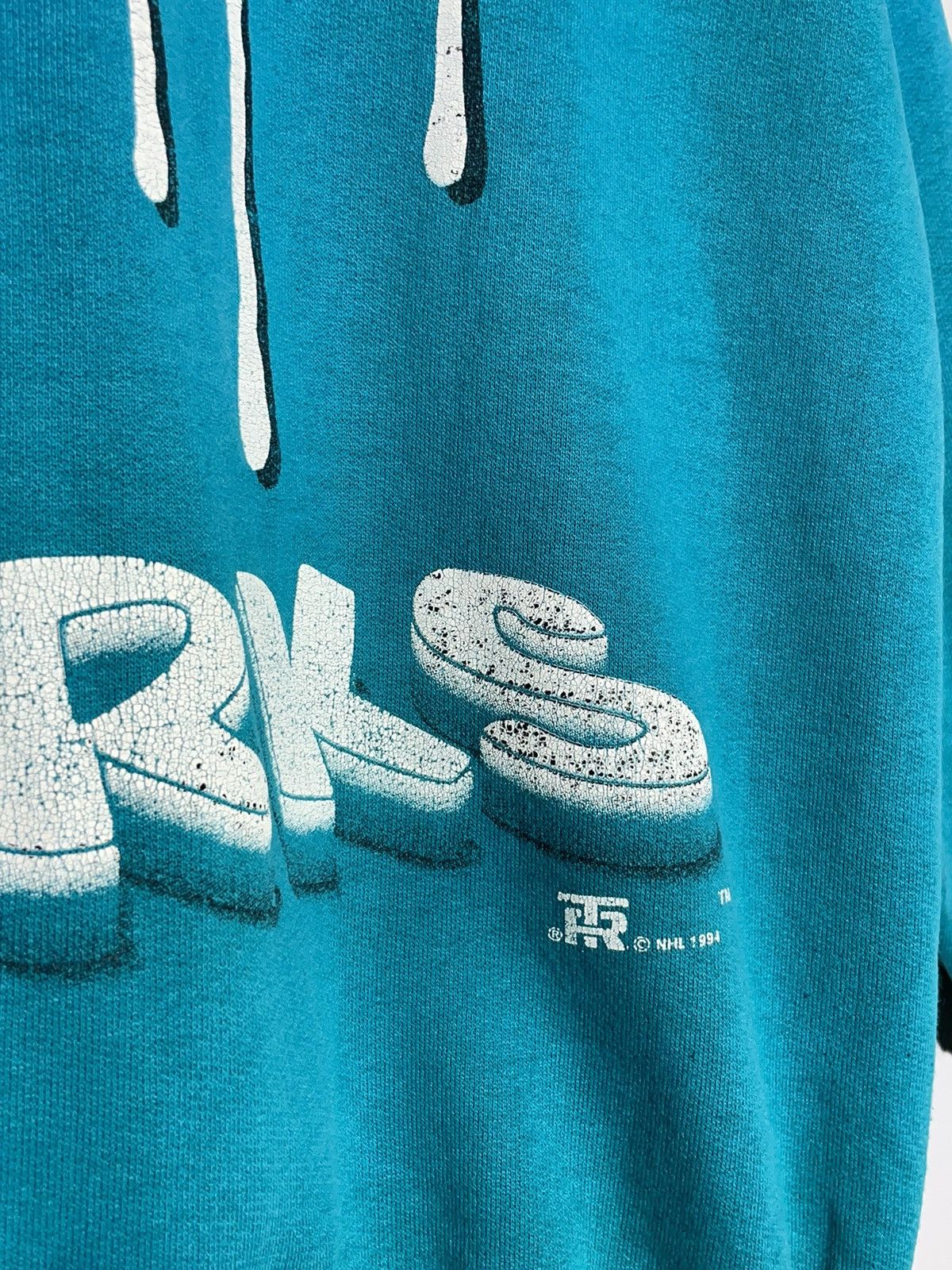NHL × Vintage Sharks 1994 NHL Vintage Y2k Streetwear Hockey Sweatshirt Size US L / EU 52-54 / 3 - 5 Thumbnail
