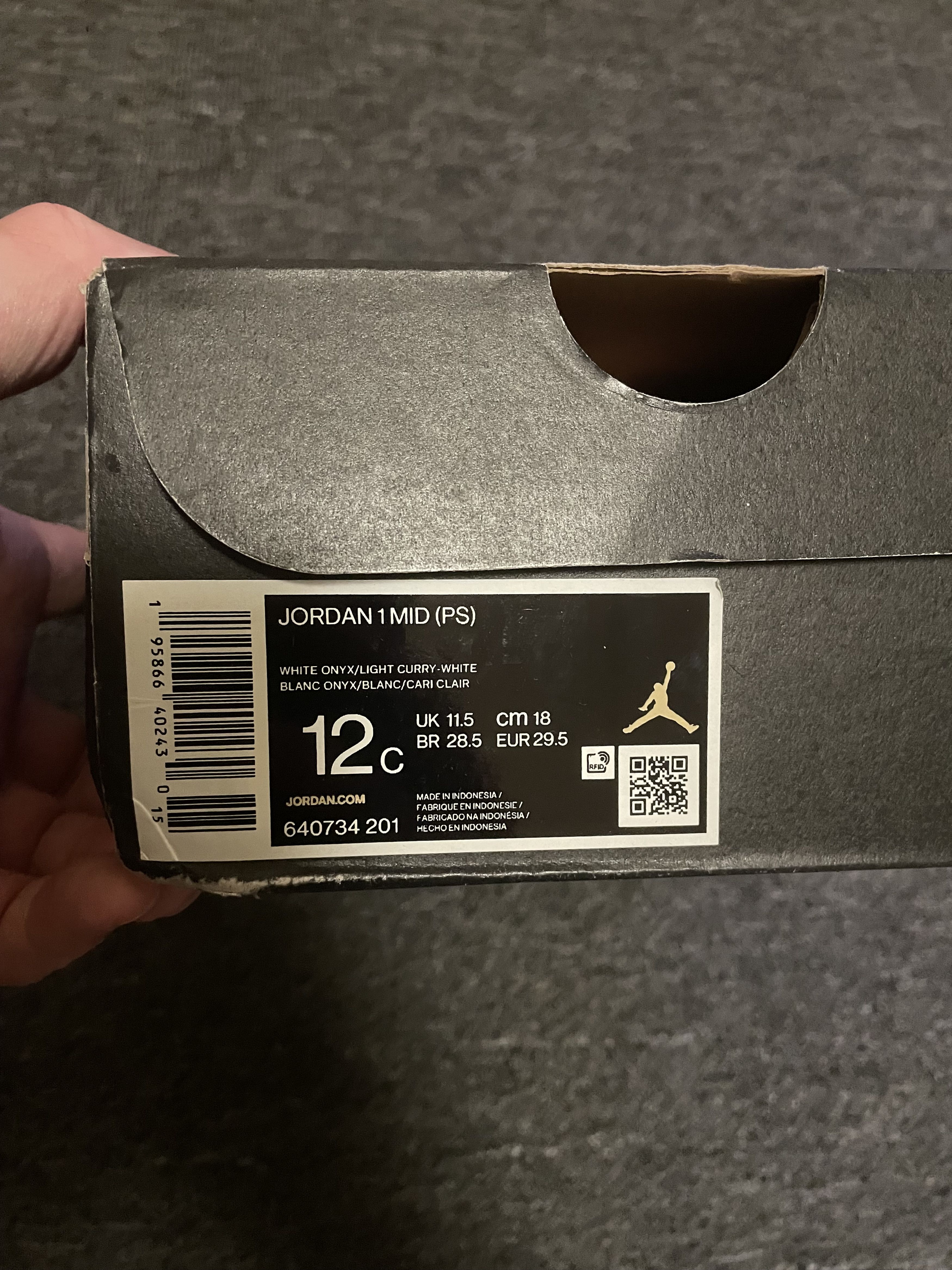 Nike NIKE Jordan children's high-top sneakers size 12c Size US 5 / EU 37 - 3 Thumbnail