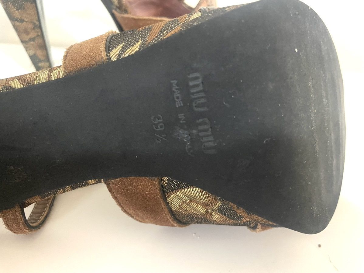 Miu Miu Authentic Miu Miu high heel sandals in gold Size US 9.5 / IT 39.5 - 7 Thumbnail