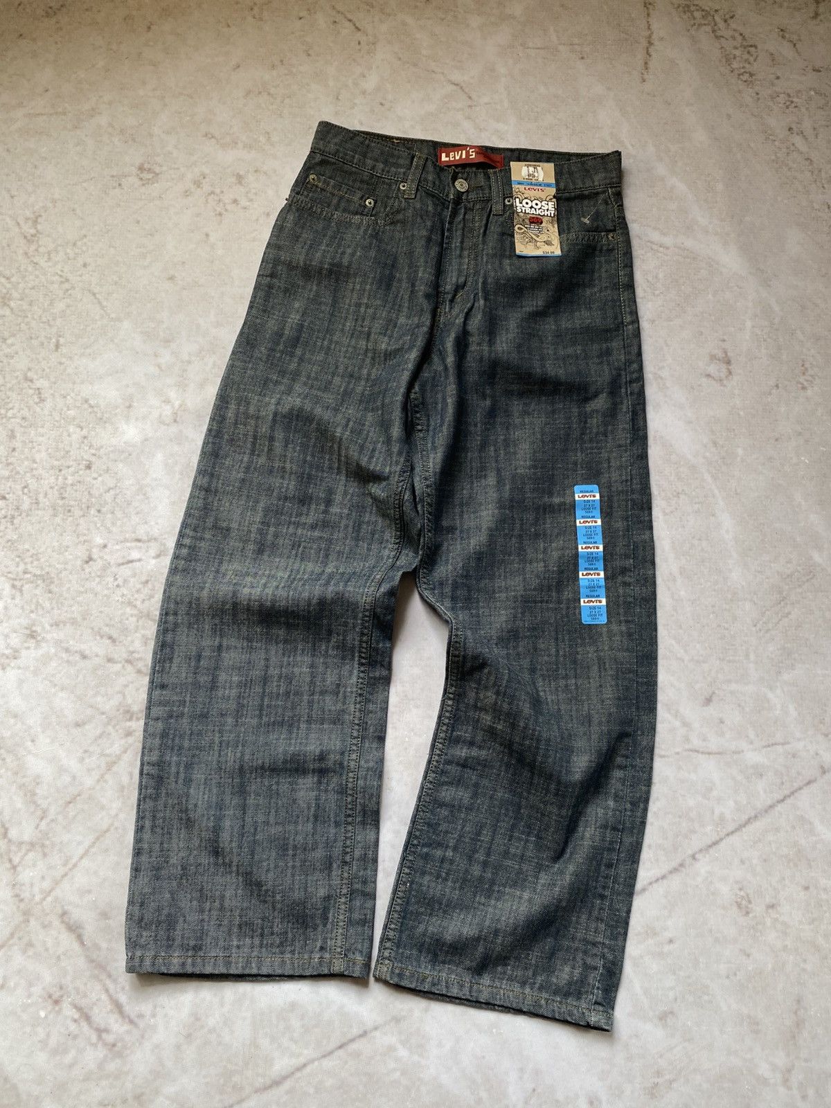 Vintage Levis 569 Loose Fit New Denim distressed Baggy Jeans