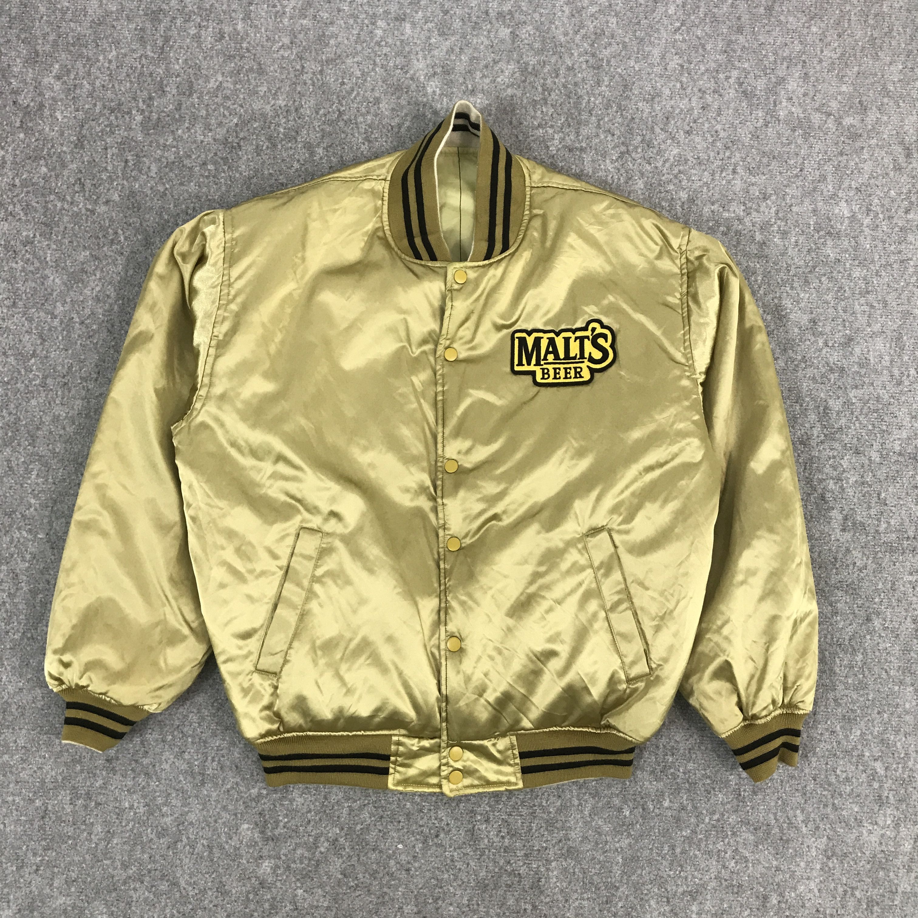 Japanese Brand MALTS BEER BOMBER JACKET Size US L / EU 52-54 / 3 - 3 Thumbnail