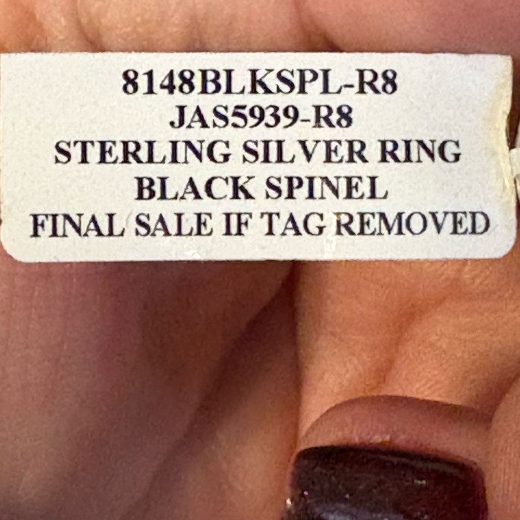 Other Sarda Sterling Silver Ring Black Spinel NWT Size ONE SIZE - 5 Thumbnail