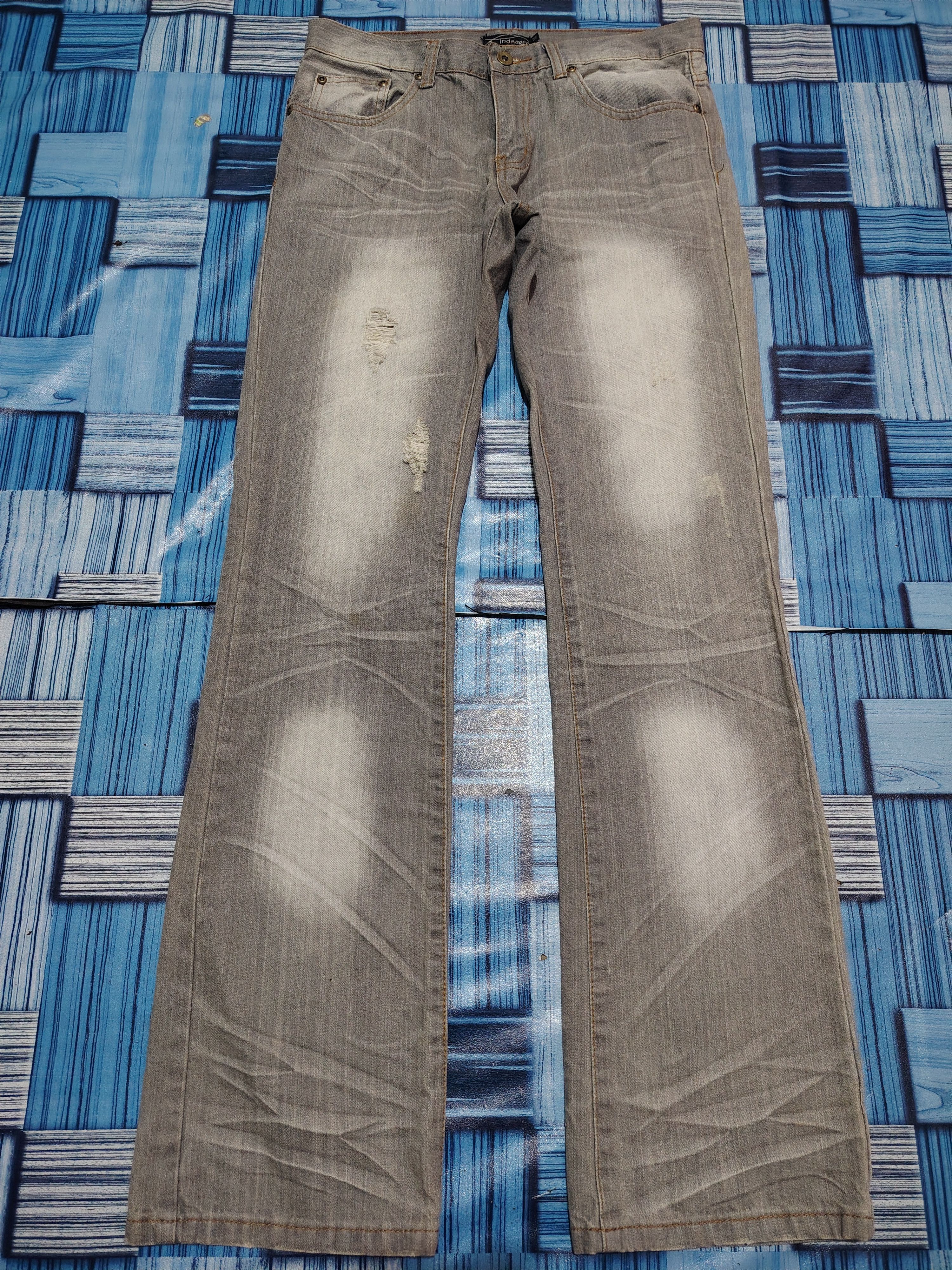 Japanese Brand 💥Insane💥 Japan Indecent Flared Jeans Size US 31 - 1 Thumbnail