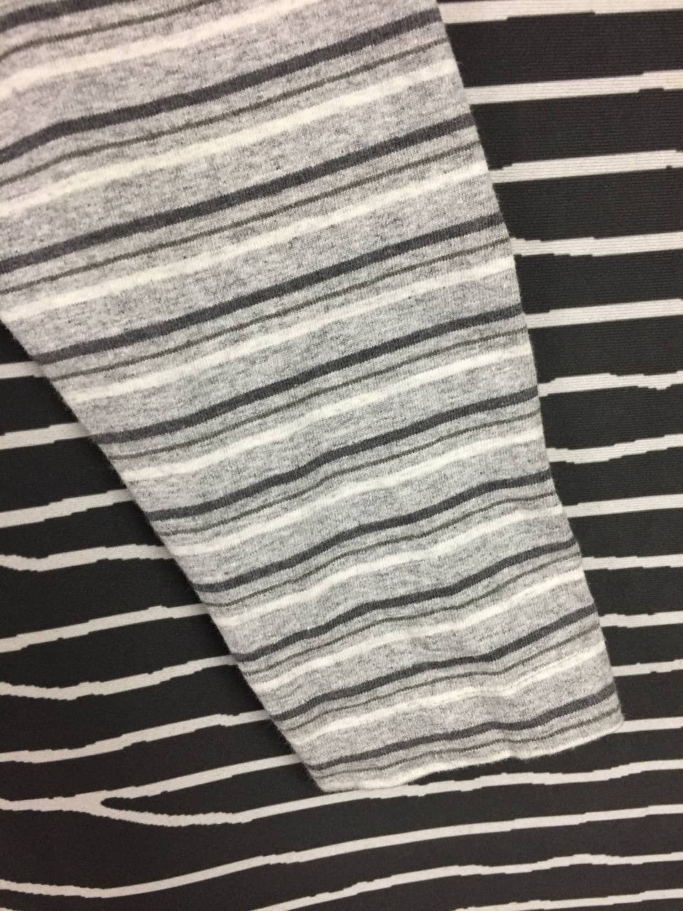 Uniqlo Vtg Uniqlo Made In USA Striped Long Sleeve Crewneck Tee Size US L / EU 52-54 / 3 - 4 Thumbnail