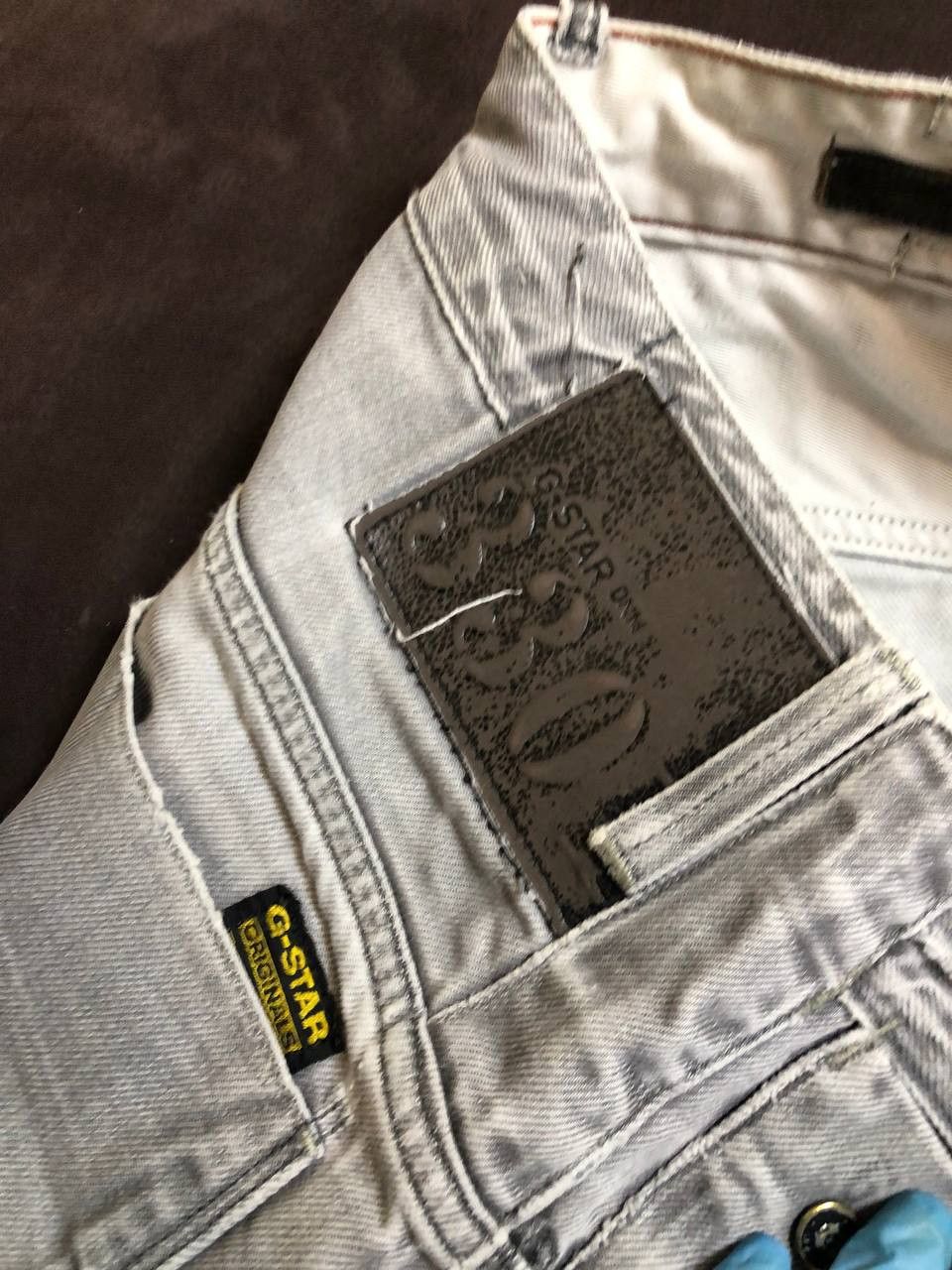 G-Star G-STAR RAW Denim Wash Gray Straight Jeans Size US 32 / EU 48 - 3 Thumbnail