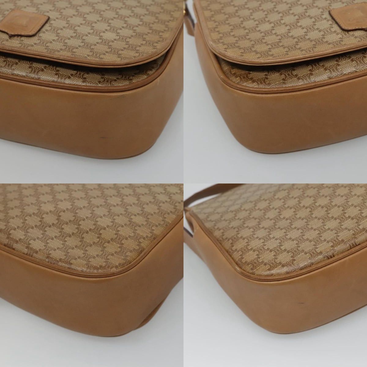 Celine CELINE Macadam Canvas Shoulder Bag Beige Size ONE SIZE - 10 Thumbnail