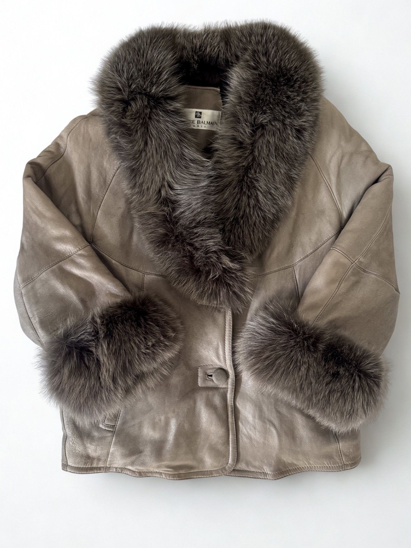 Pierre Balmain Pierre Balmain Shearling Leather Jacket Genuine Fur Trim Size M / US 6-8 / IT 42-44 - 4 Thumbnail