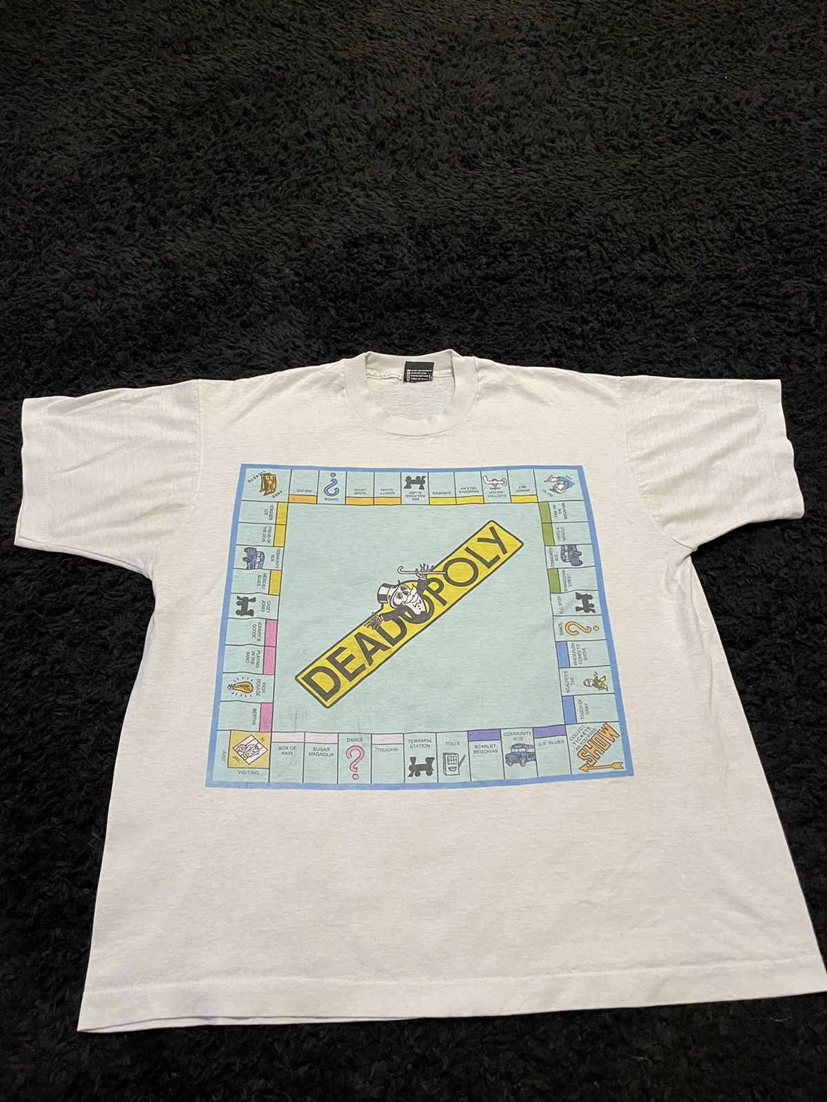 image of Vintage Grateful Dead “Deadopoly” Tee in White, Men's (Size XL)