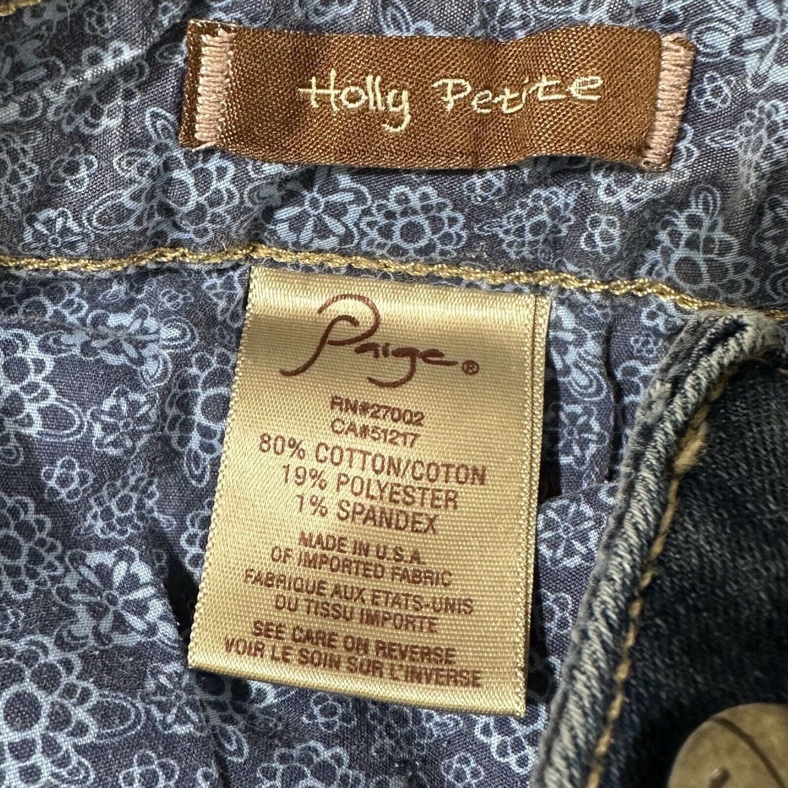 Paige Paige Jeans 27 Blue Low Rise Bootcut Denim Jeans (30x32) Size 30" / US 8 / IT 44 - 5 Thumbnail